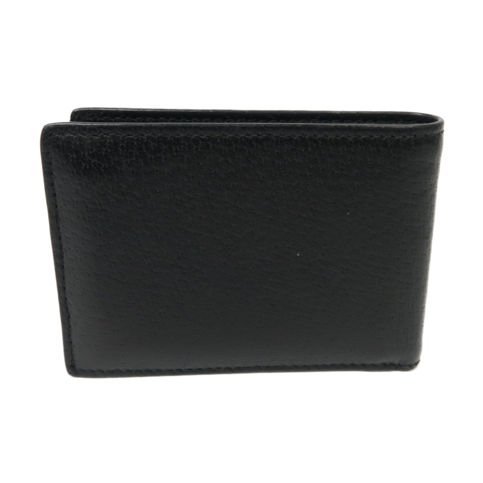GUCCI 【激減優惠】牛皮皮革Wallet金扣錢包黒色