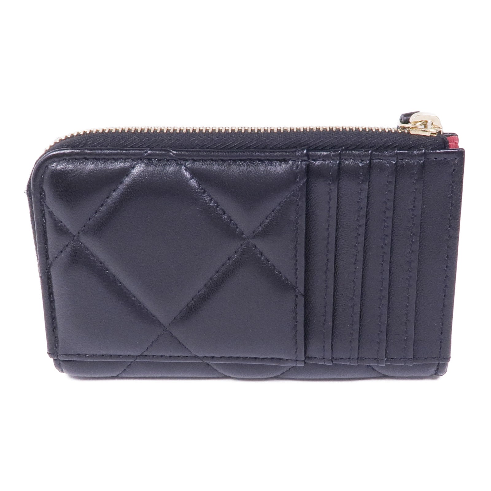CHANEL 羊皮皮革C19 Card Case金扣卡片套