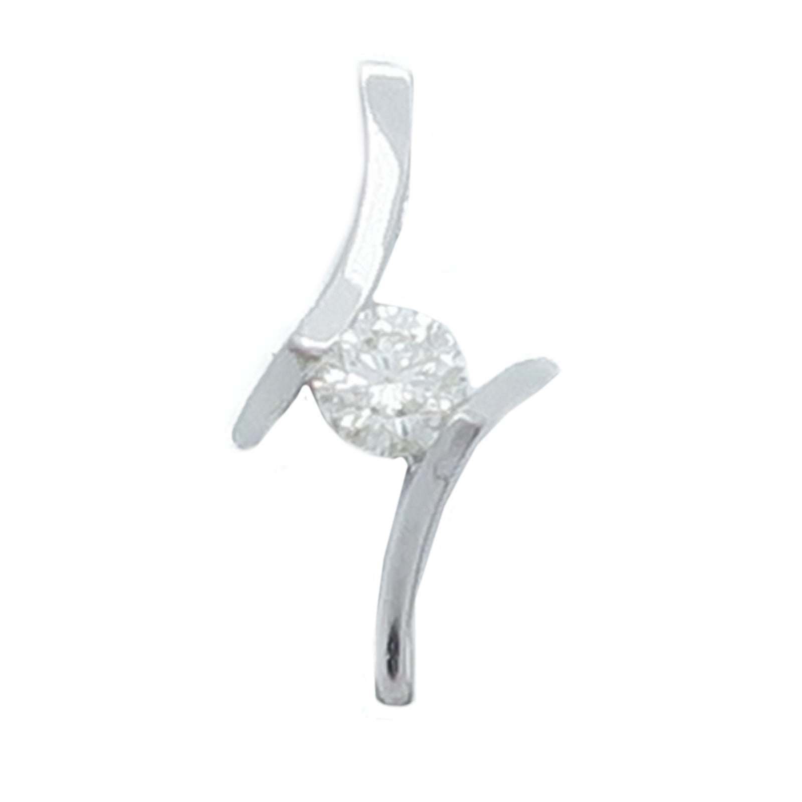JEWELRY 18K白金Diamond Pendant Top鑽石吊墜