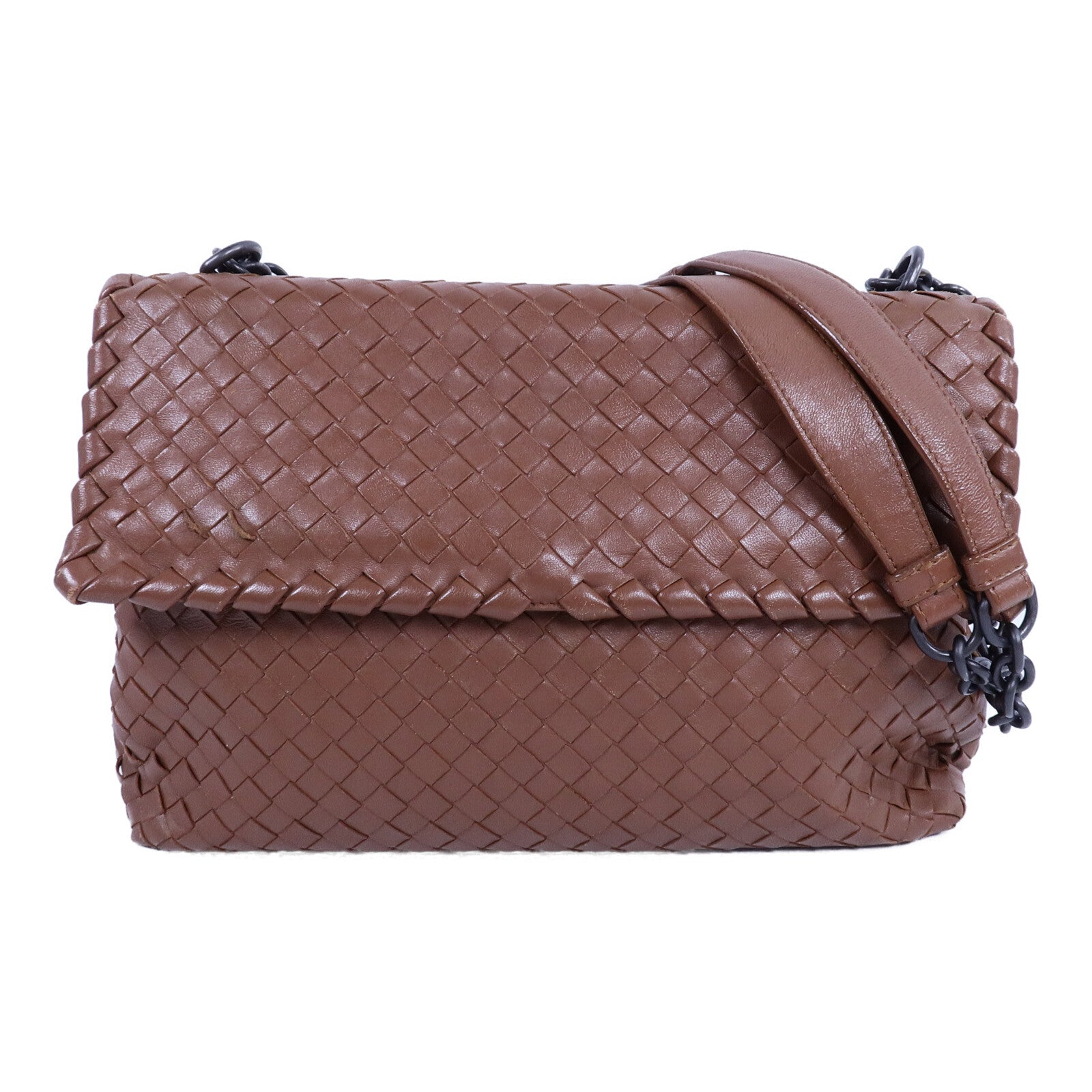 BOTTEGA VENETA 羊皮皮革Chain Shoulder Bag鏈帶肩背袋