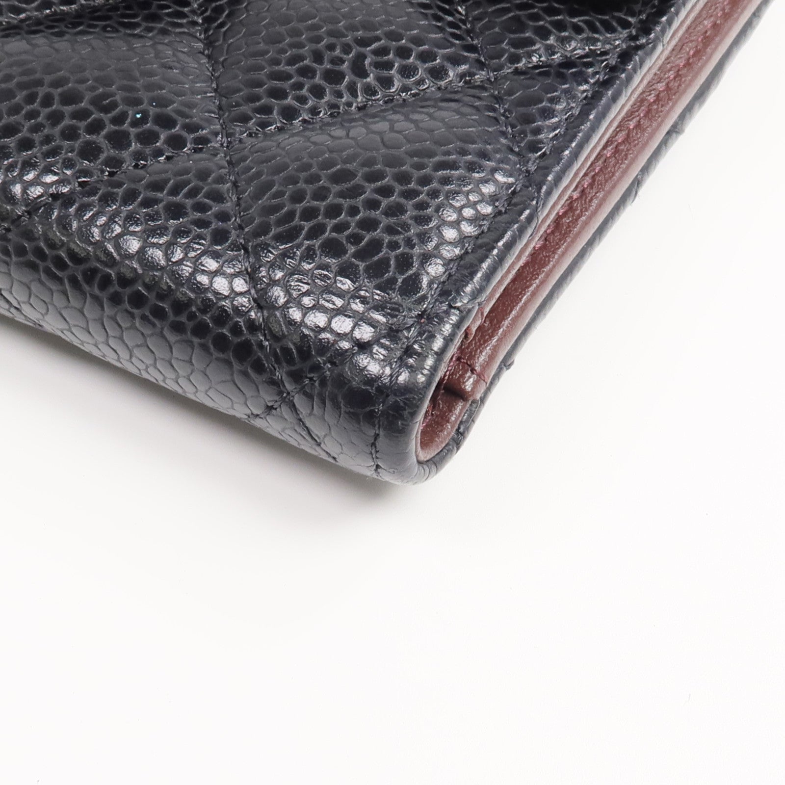 CHANEL 牛皮皮革Wallet金扣錢包
