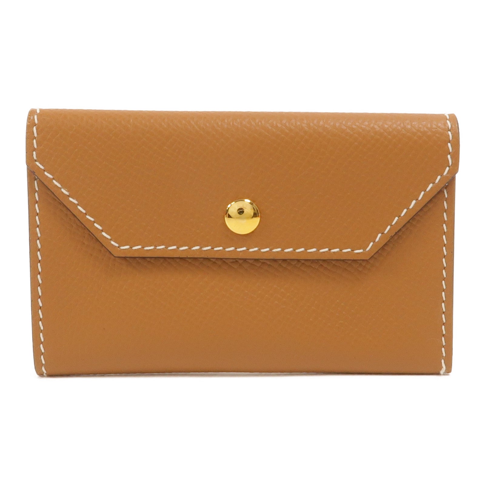 HERMES Epsom皮革Kelly Pocket 18 Belt皮帶Gold