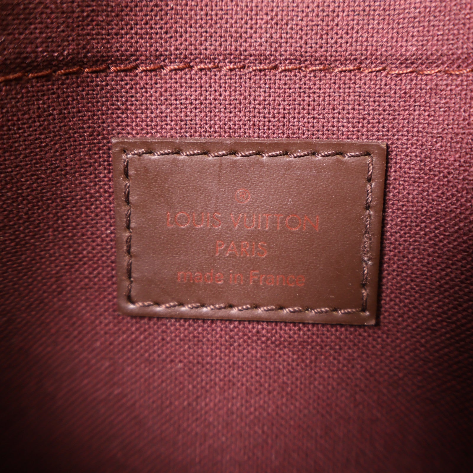 LOUIS VUITTON Damier Favorite MM金扣手挽肩背兩用袋棕色
