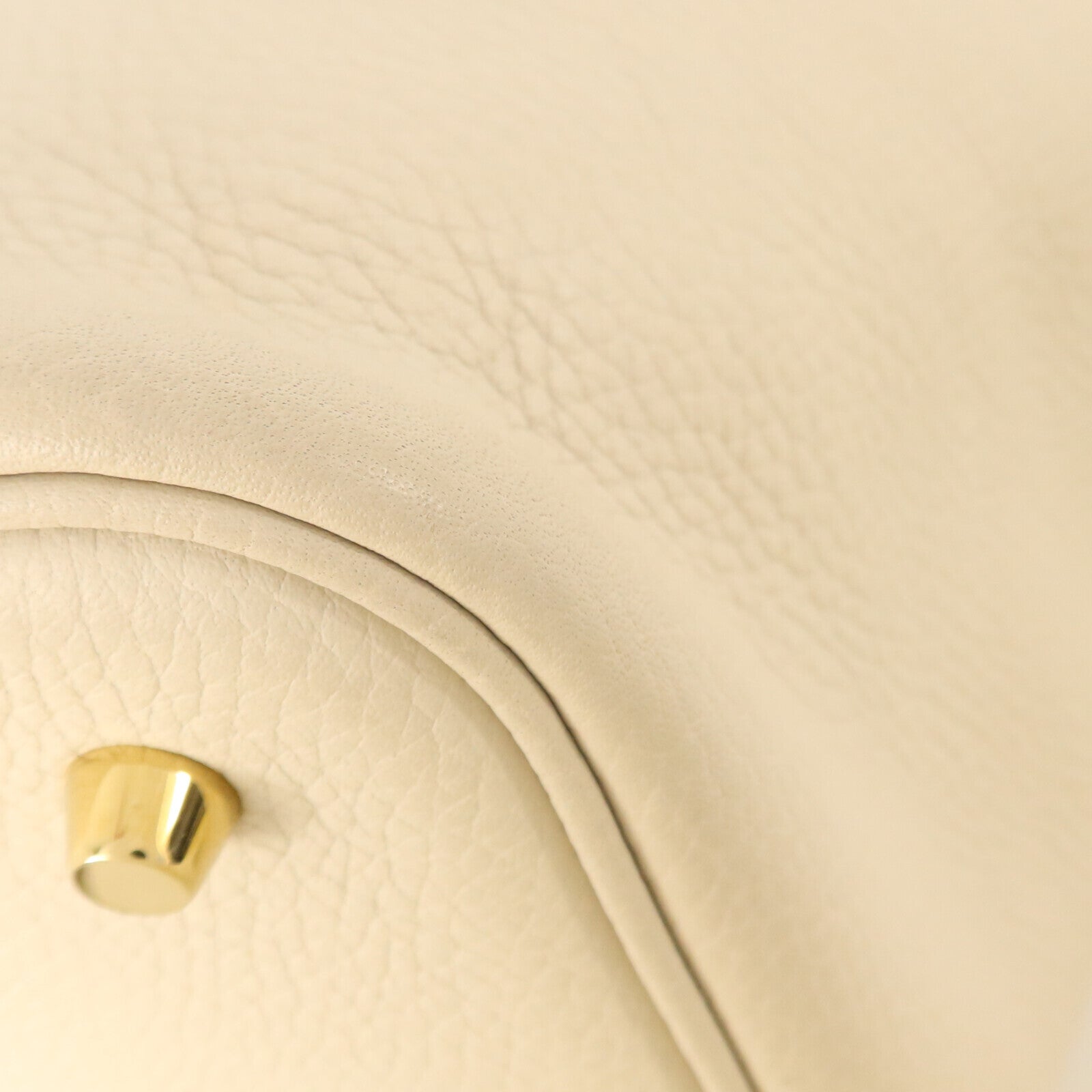 HERMES Clemence皮革Picotin MM金扣手挽袋Beton