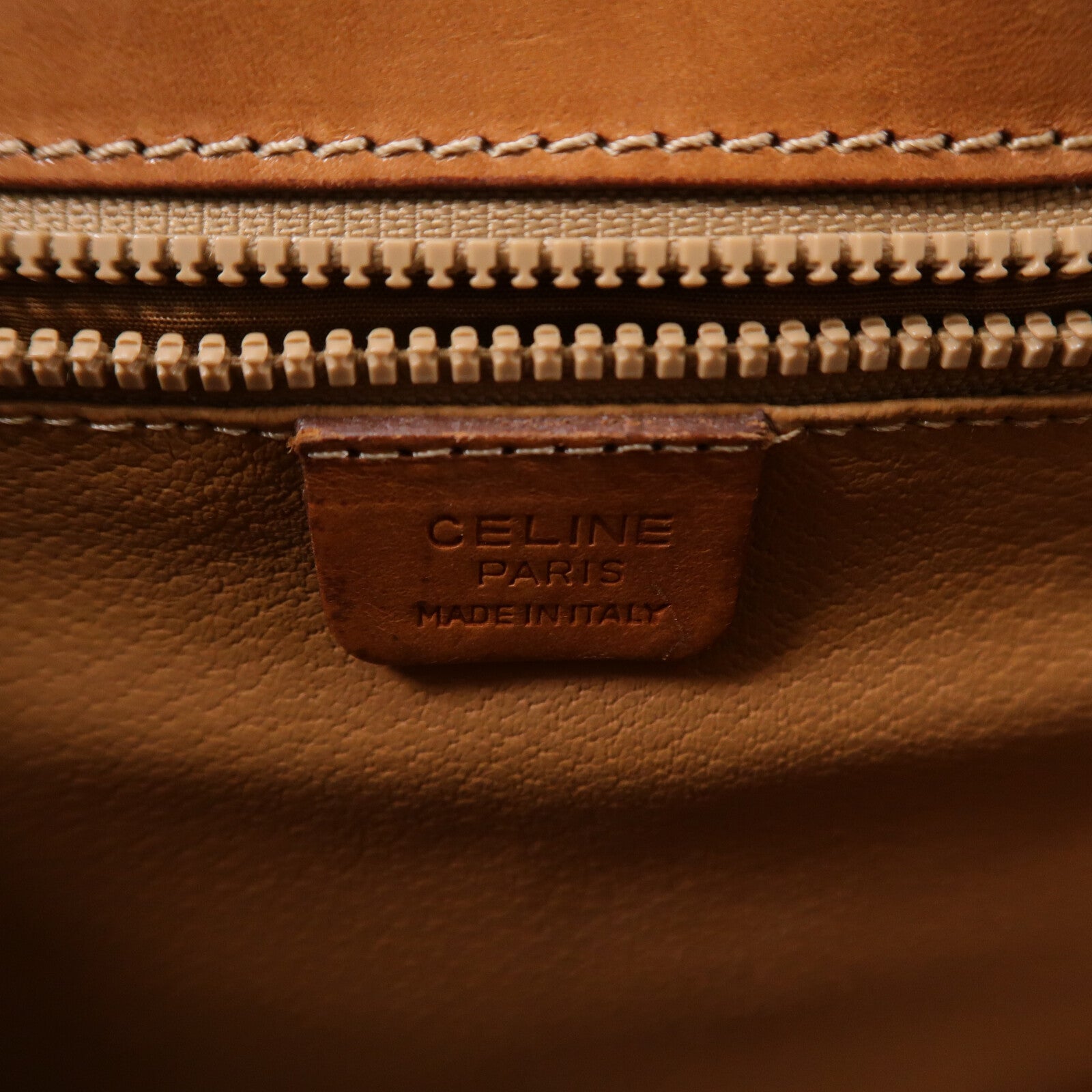 CELINE 塗層帆布Vintage Macadam Starball肩背袋