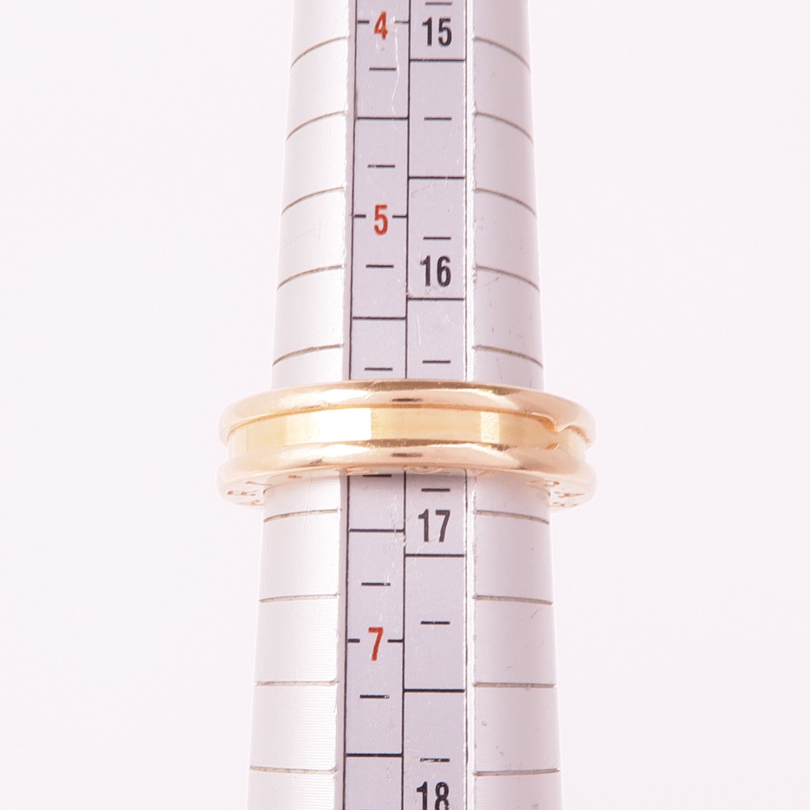 BVLGARI 18K玫瑰金B-zero1戒指Bvlgari#52/US#6