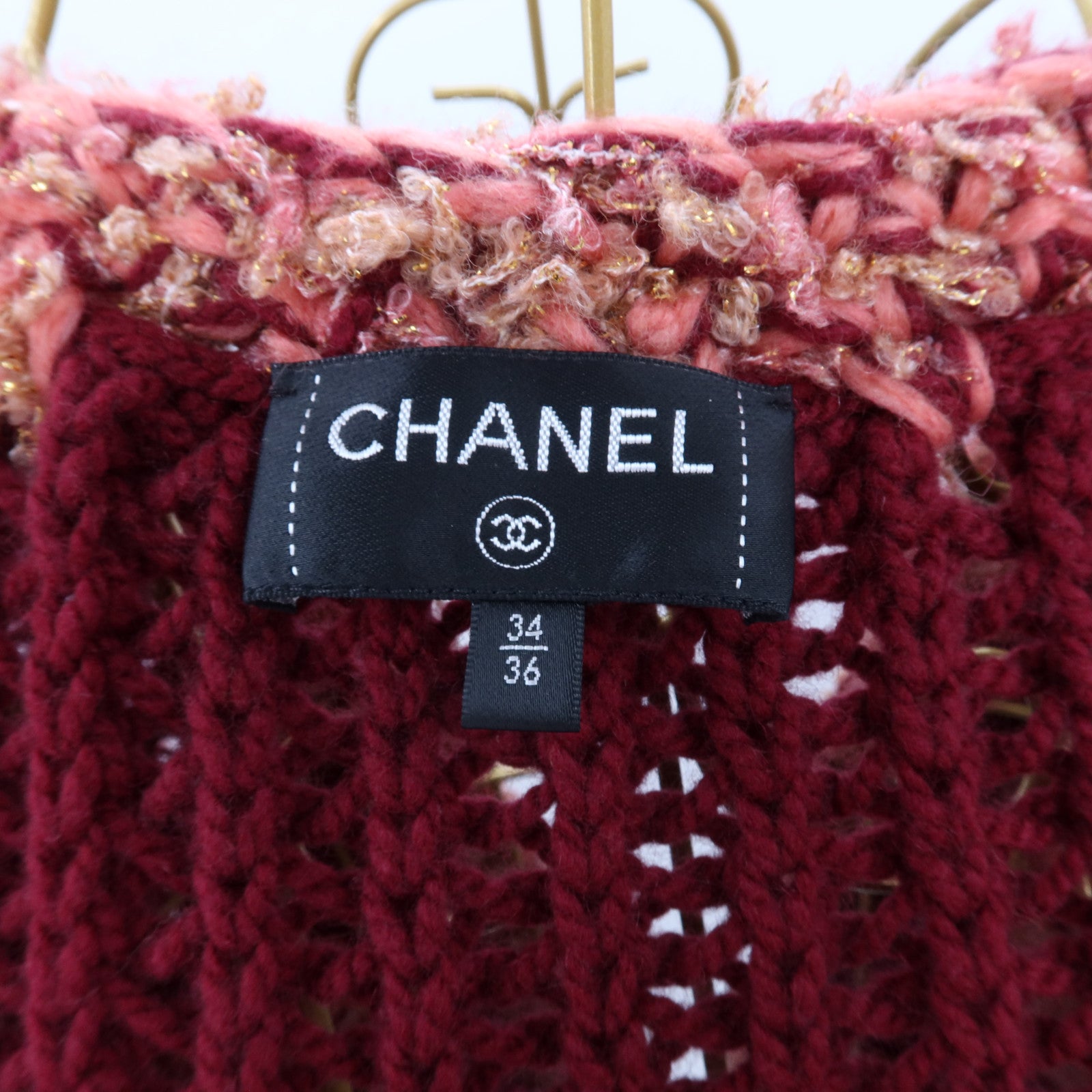 CHANEL Cashmere Knitted Cardigan針織