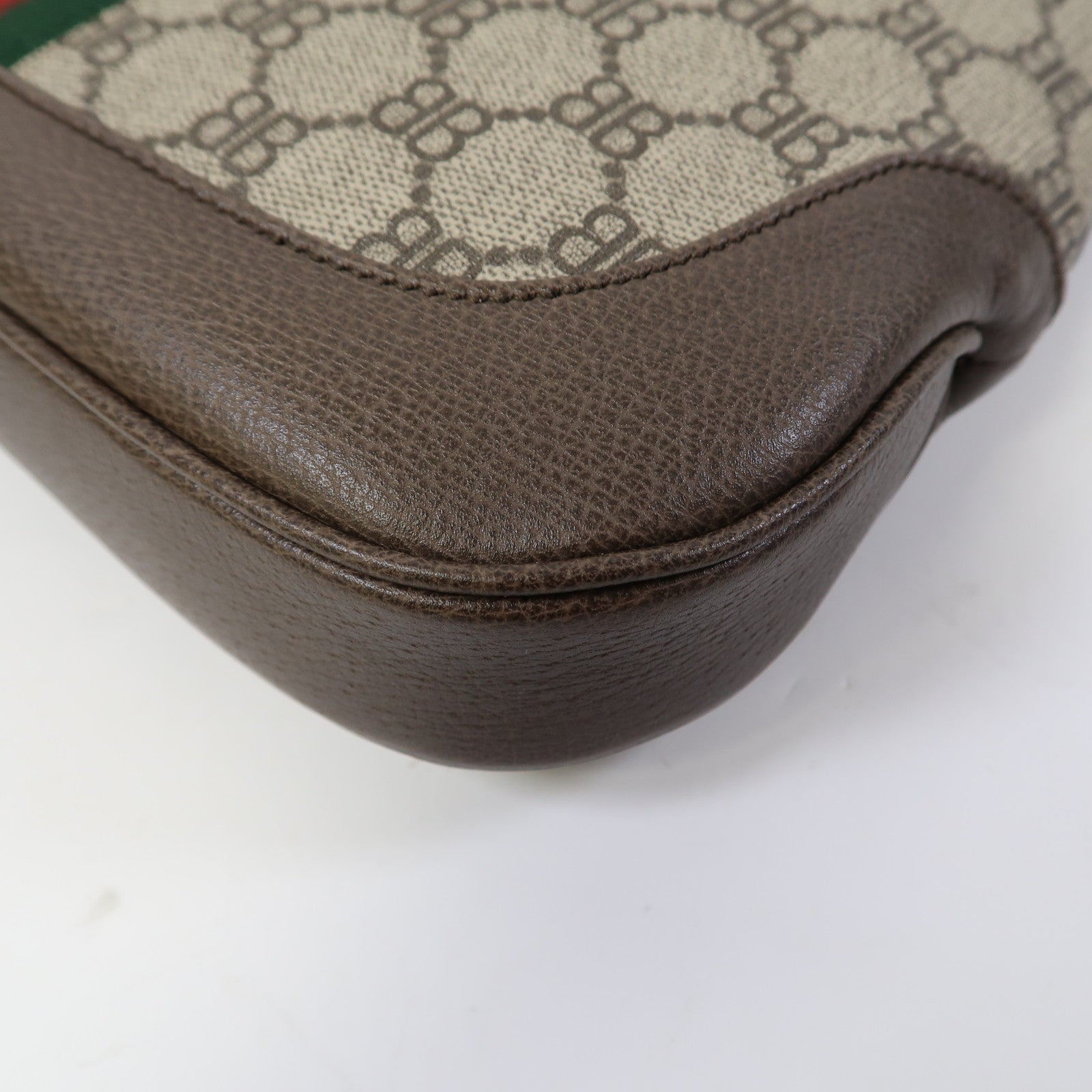 BALENCIAGA 塗層帆布Balenciaga X Gucci Jackie 1961 Small Hobo Bag金扣肩背袋啡色