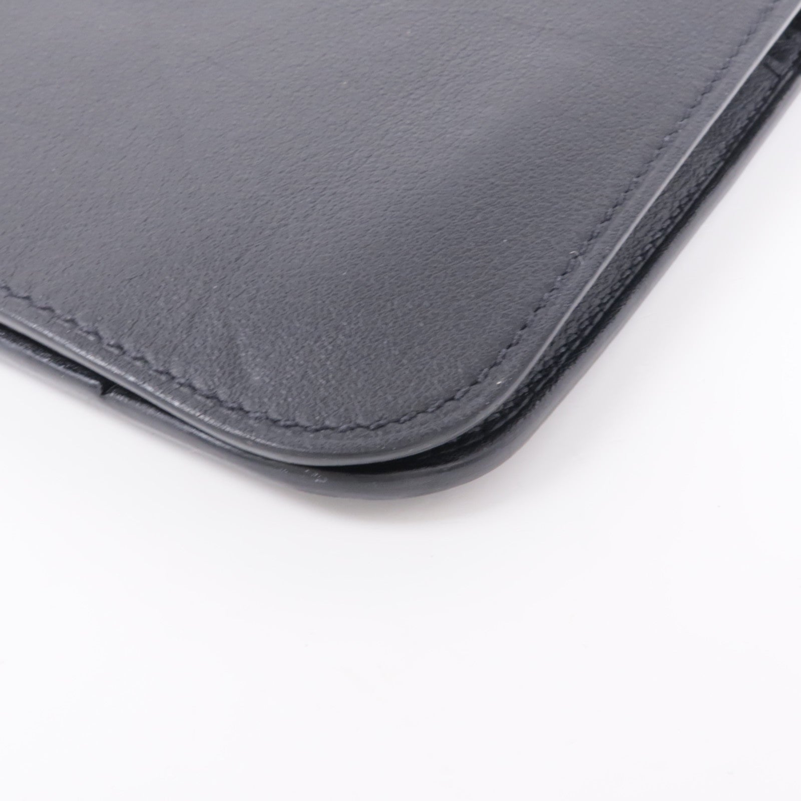 HERMES Swift皮革Dogon Long Wallet金扣長錢包Noir