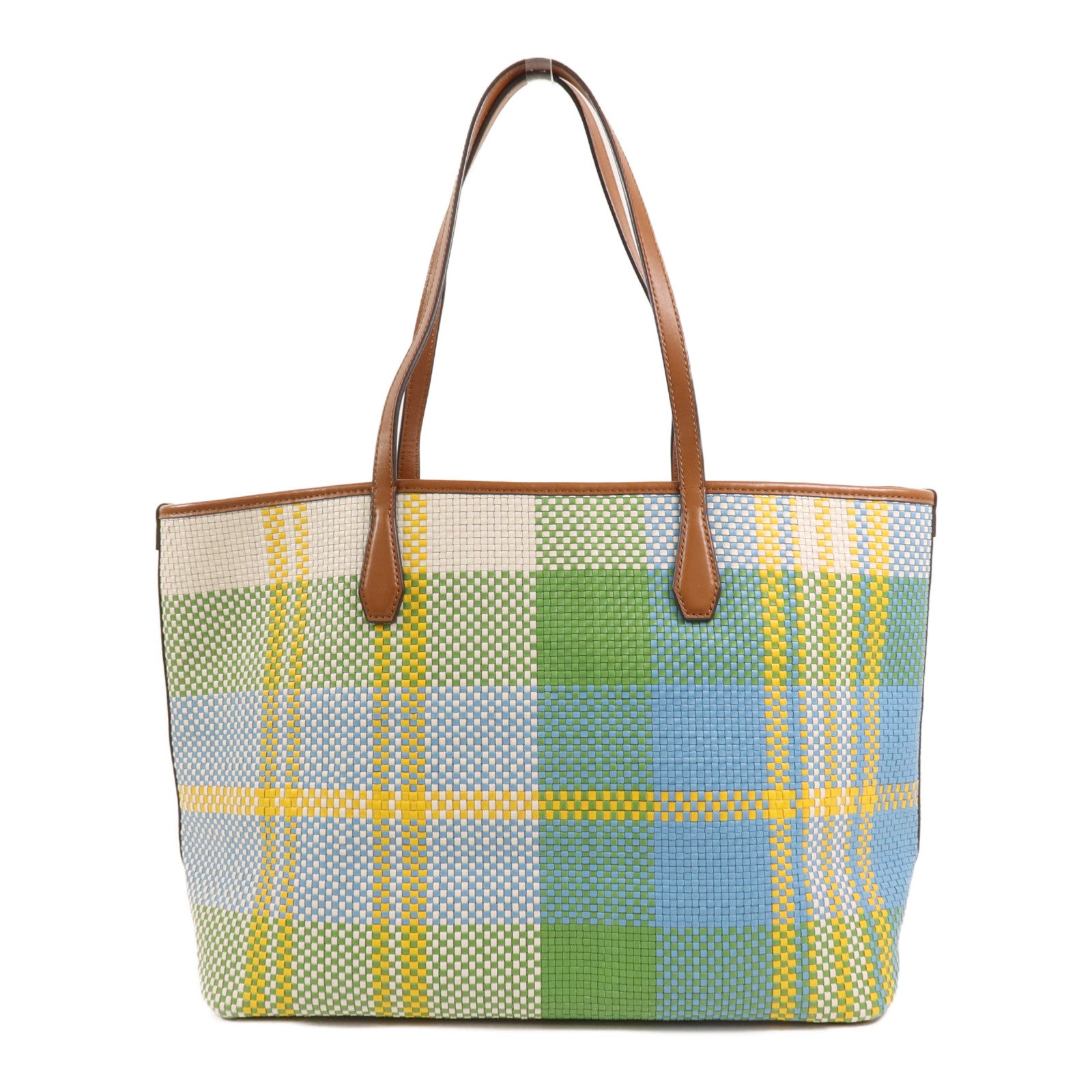 Tory Burch 牛皮皮革Tote Bag金扣肩背袋