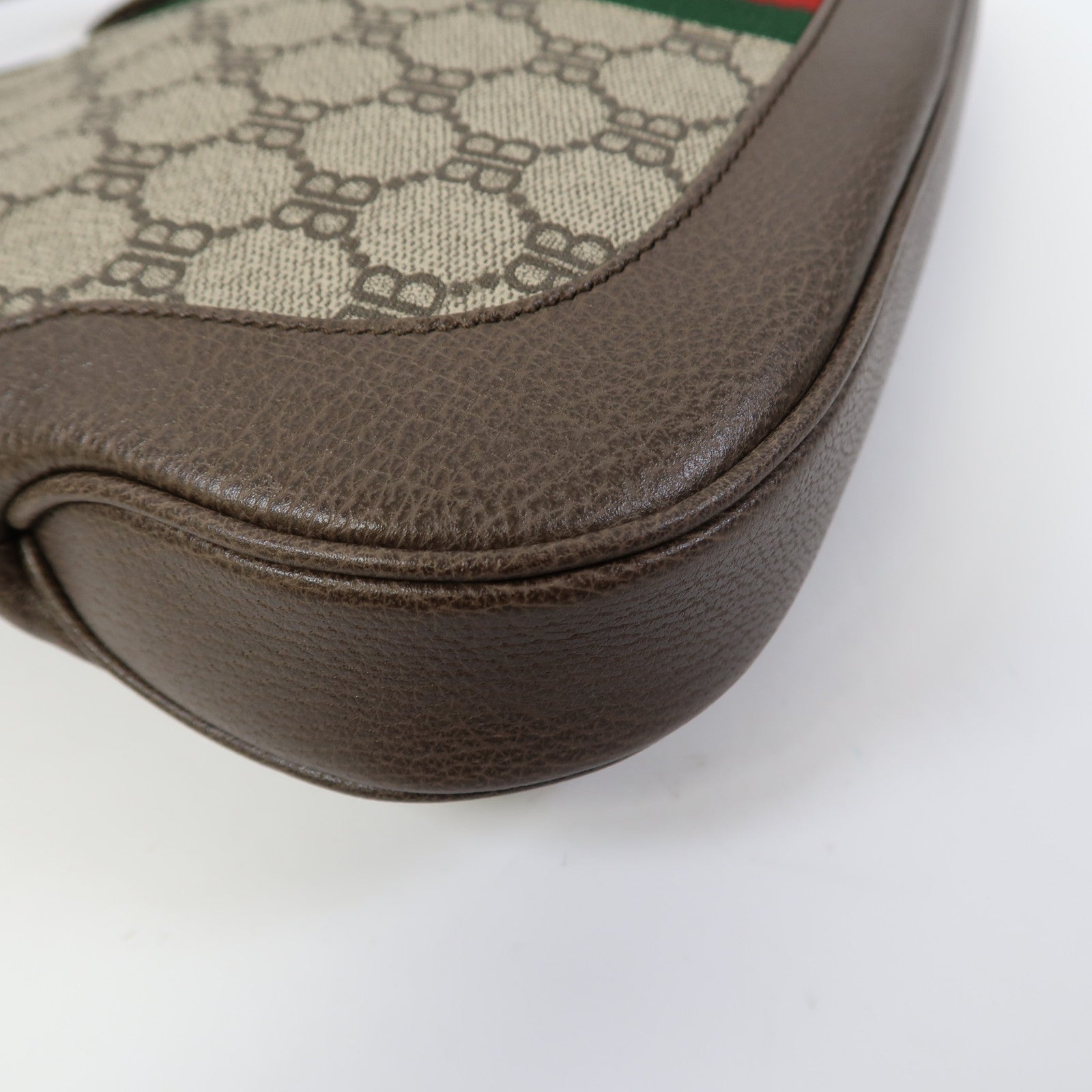BALENCIAGA 塗層帆布Balenciaga X Gucci Jackie 1961 Small Hobo Bag金扣肩背袋啡色