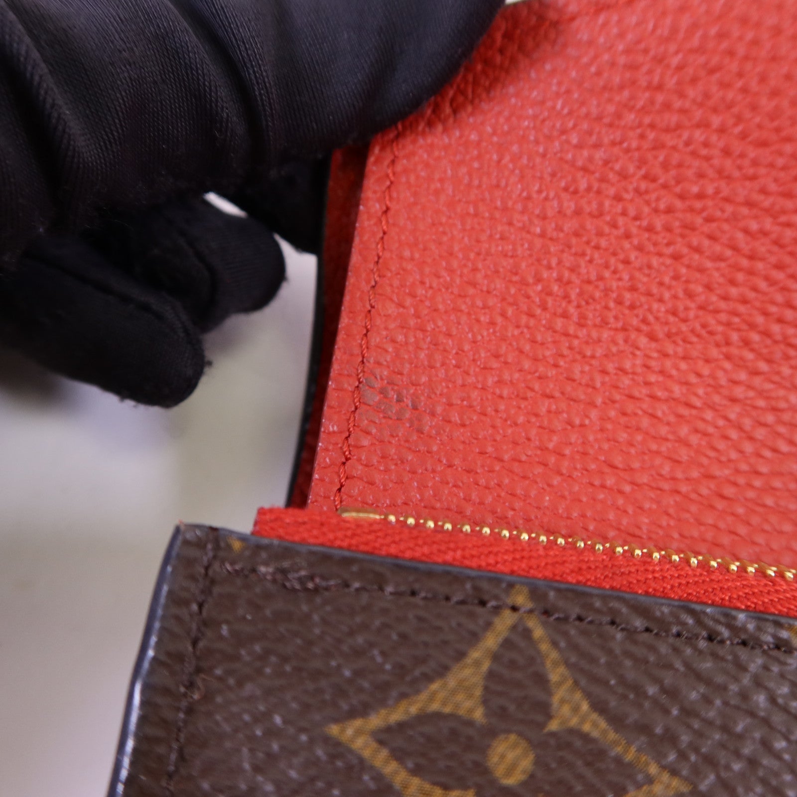 LOUIS VUITTON Monogram Pallas Compact Wallet金扣錢包
