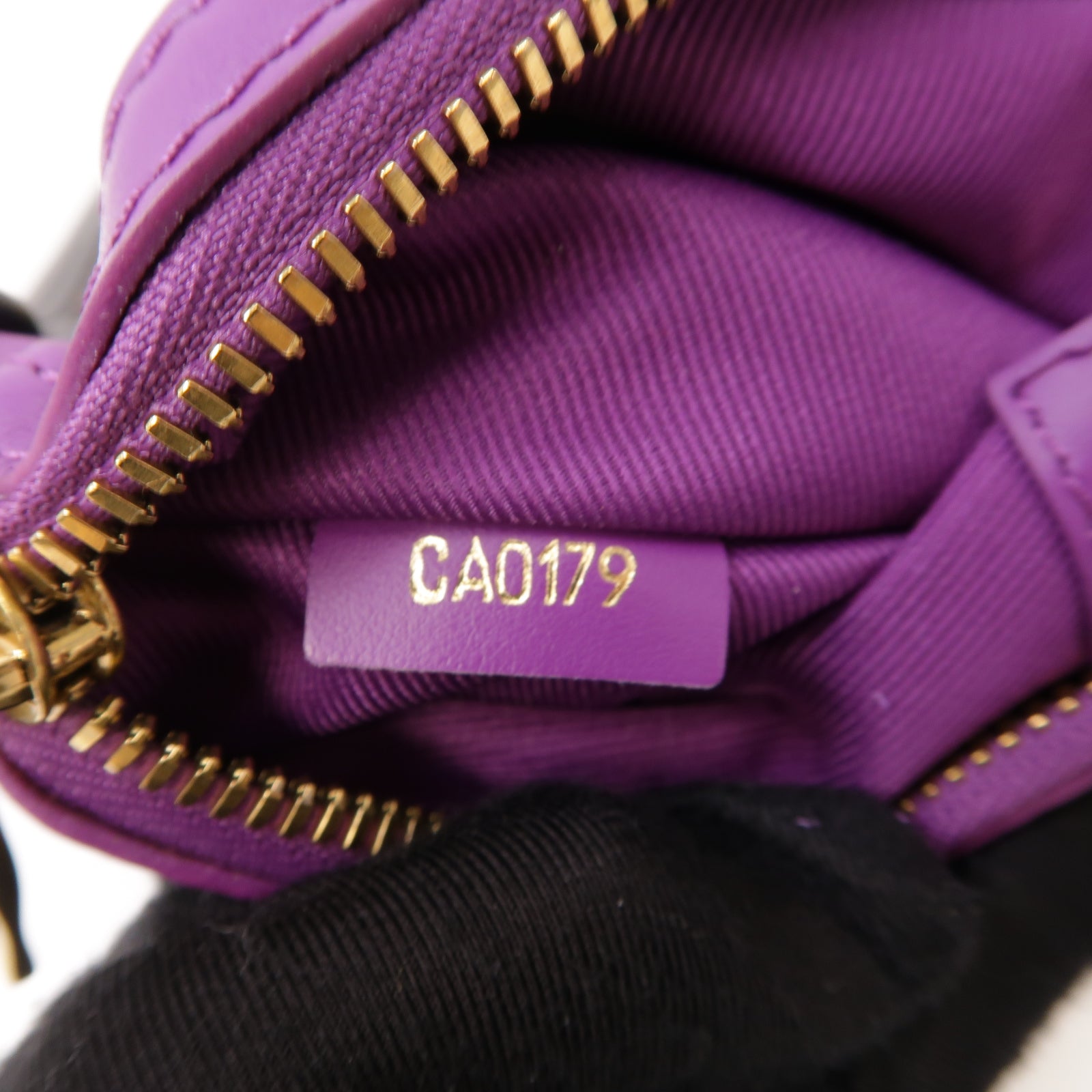 LOUIS VUITTON Monogram Flat Messenger Bag金扣肩背袋棕色/紫色
