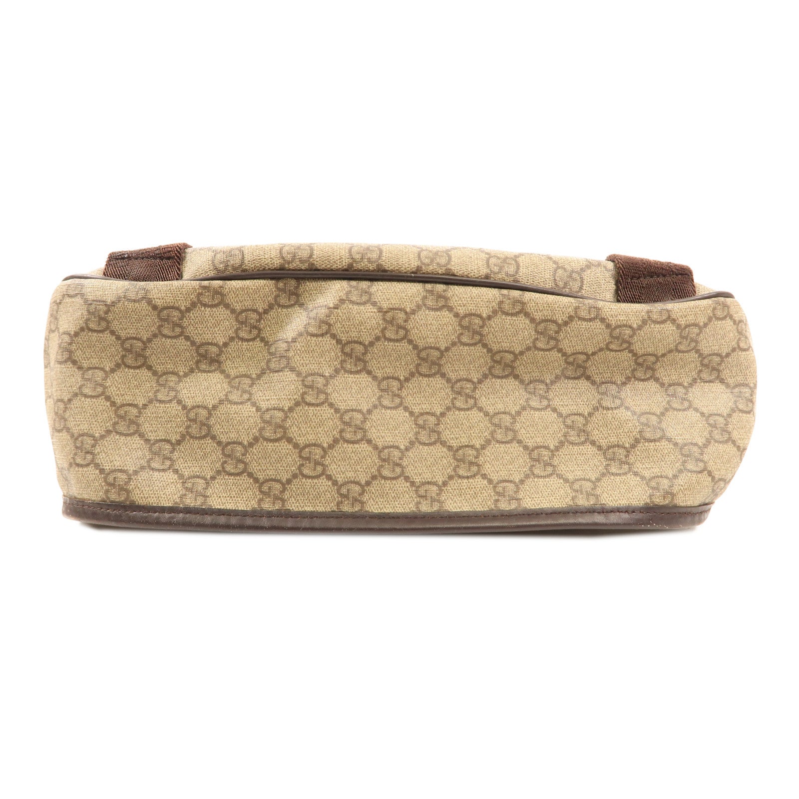 GUCCI 塗層帆布Shoulder Bag金扣肩背袋