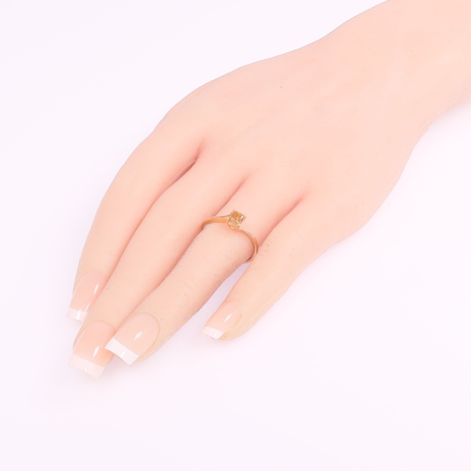 JEWELRY 18K玫瑰金Diamond Ring鑽石戒指US#7.75