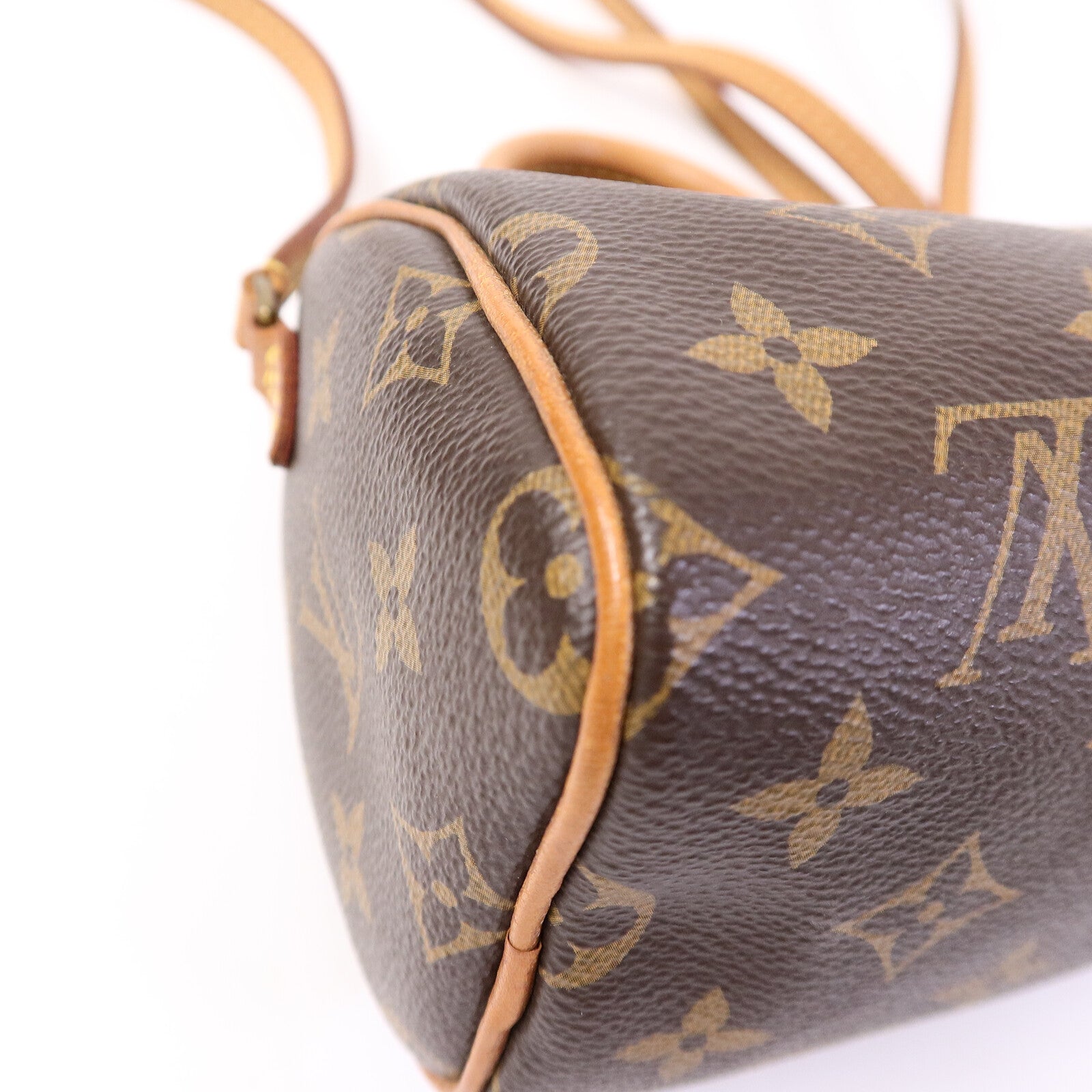 LOUIS VUITTON Monogram Nano Speedy手挽肩背兩用袋棕色