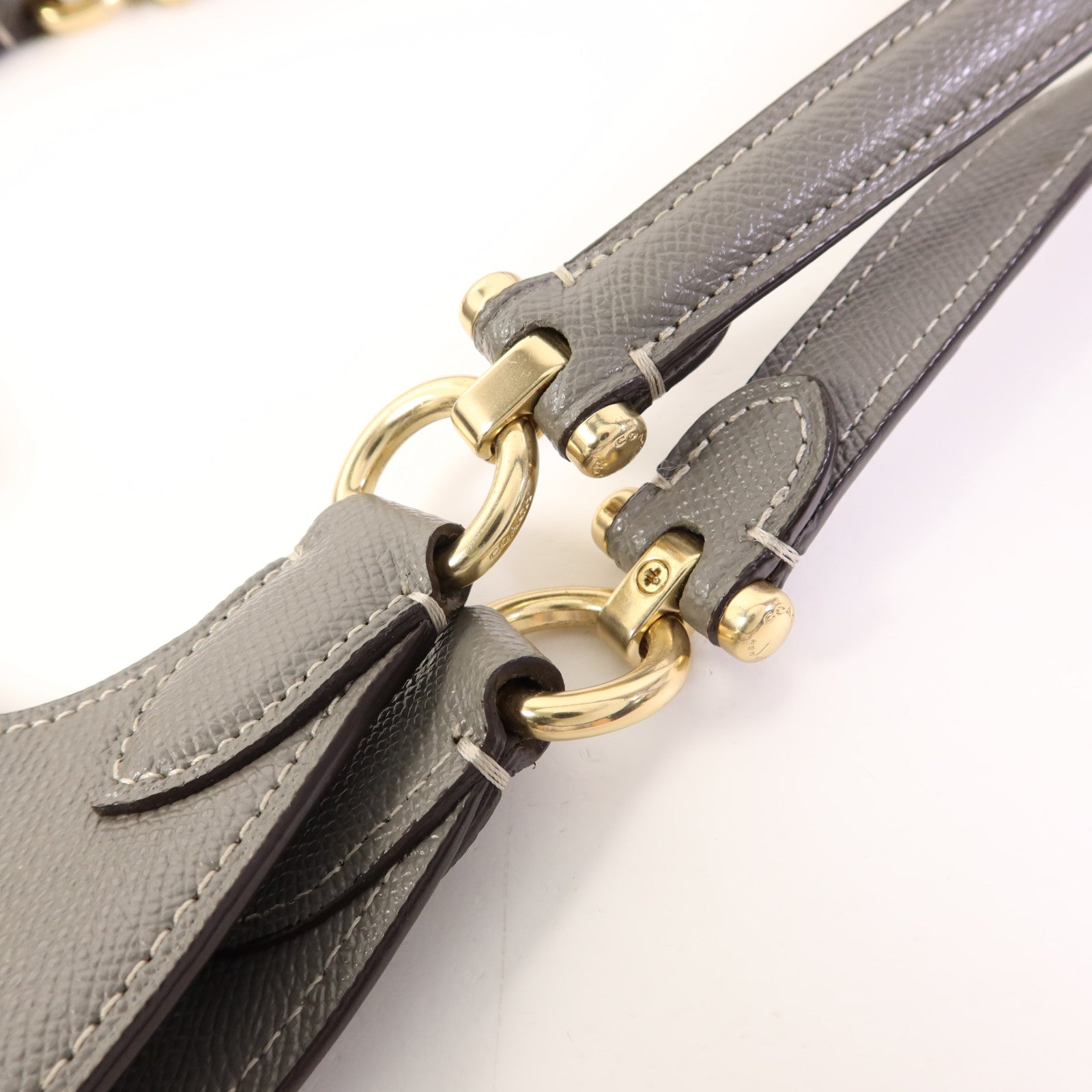 COACH 牛皮皮革Shoulder Bag金扣肩背袋