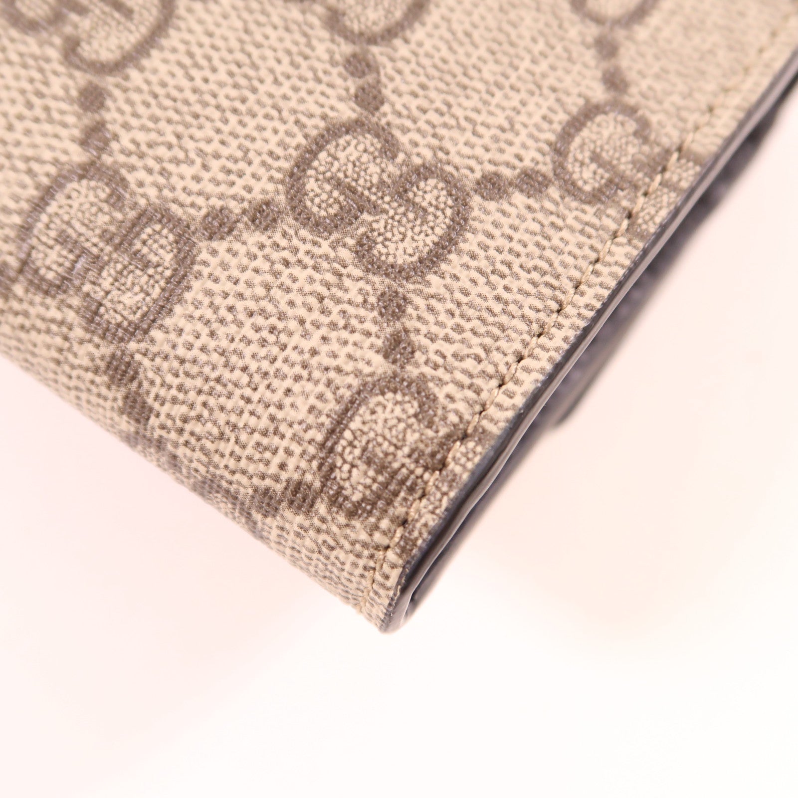 GUCCI 塗層帆布Long Wallet金扣長錢包