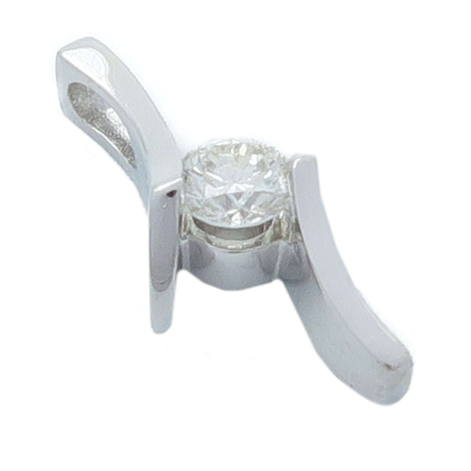 JEWELRY 18K白金Diamond Pendant Top鑽石吊墜