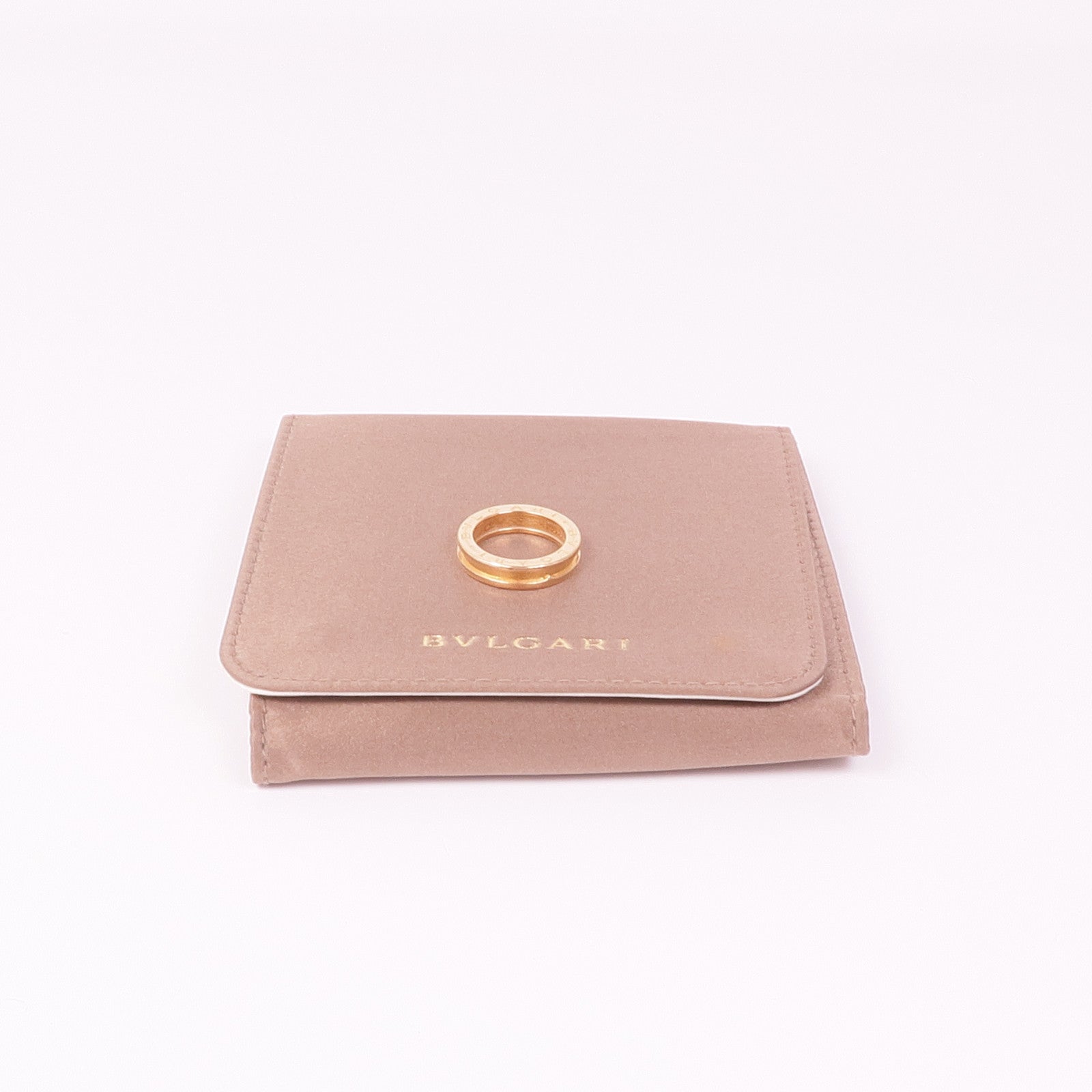 BVLGARI 18K玫瑰金B-zero1戒指Bvlgari#52/US#6