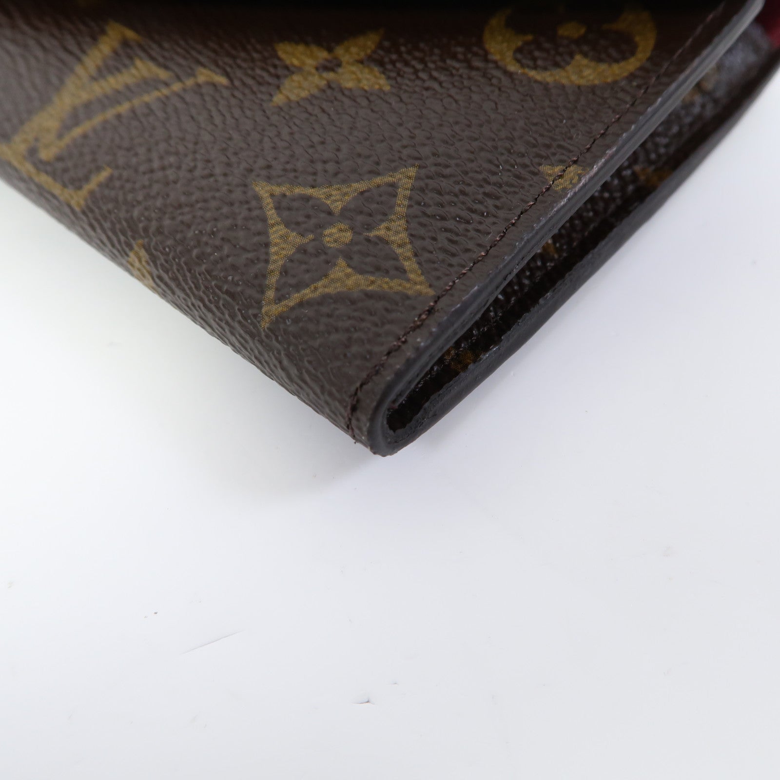 LOUIS VUITTON Monogram Emilie Wallet金扣長錢包啡色