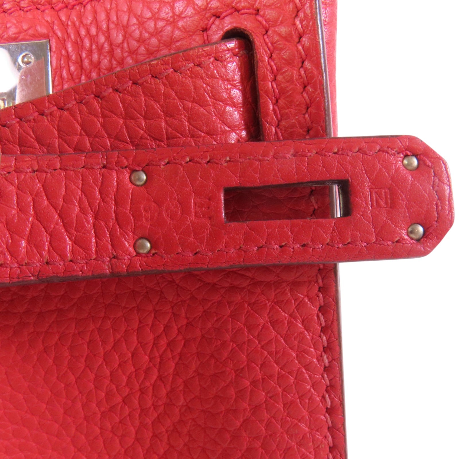 HERMES Clemence皮革Jypsiere 28銀扣肩背袋