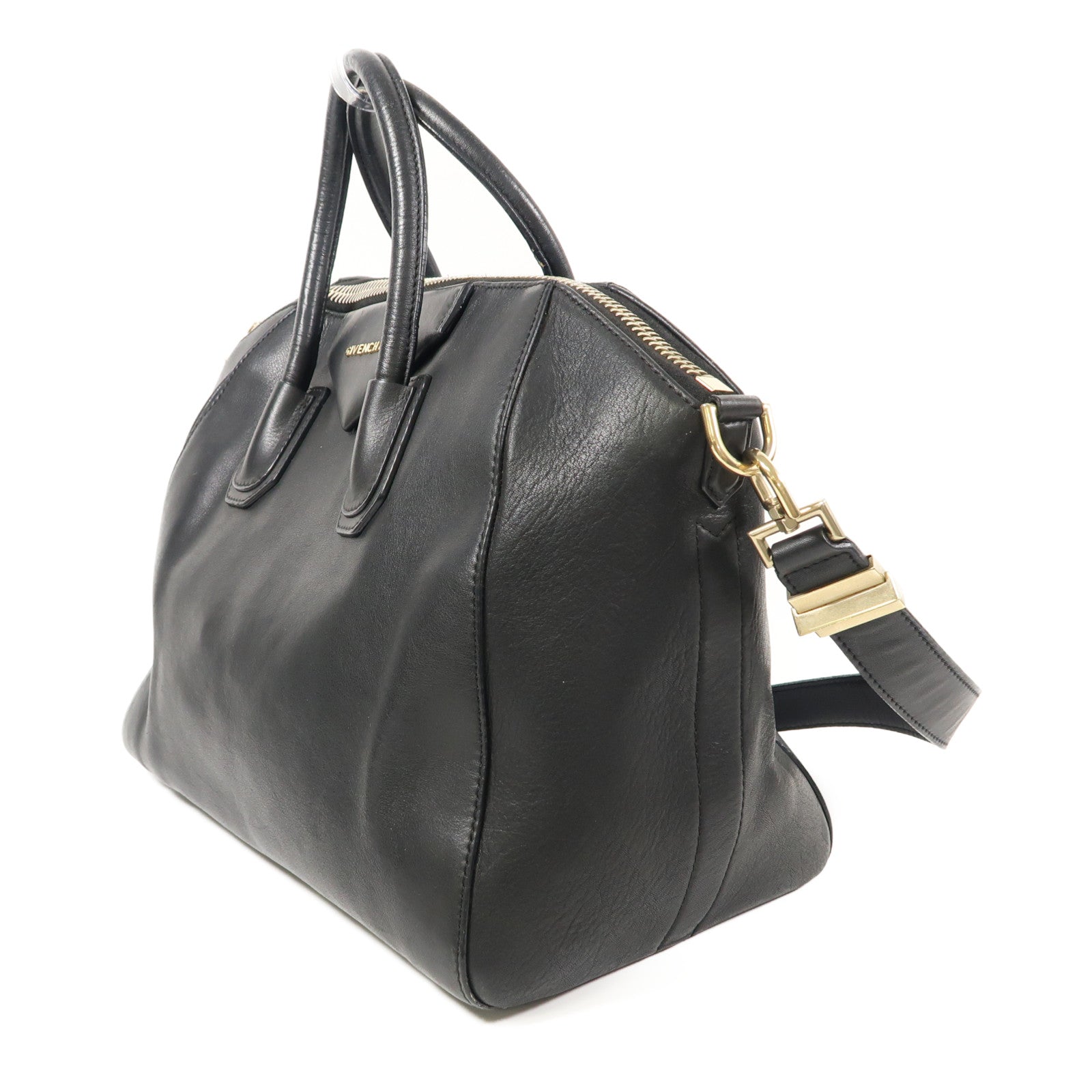 GIVENCHY 牛皮皮革2 Way Shoulder金扣手挽肩背兩用袋