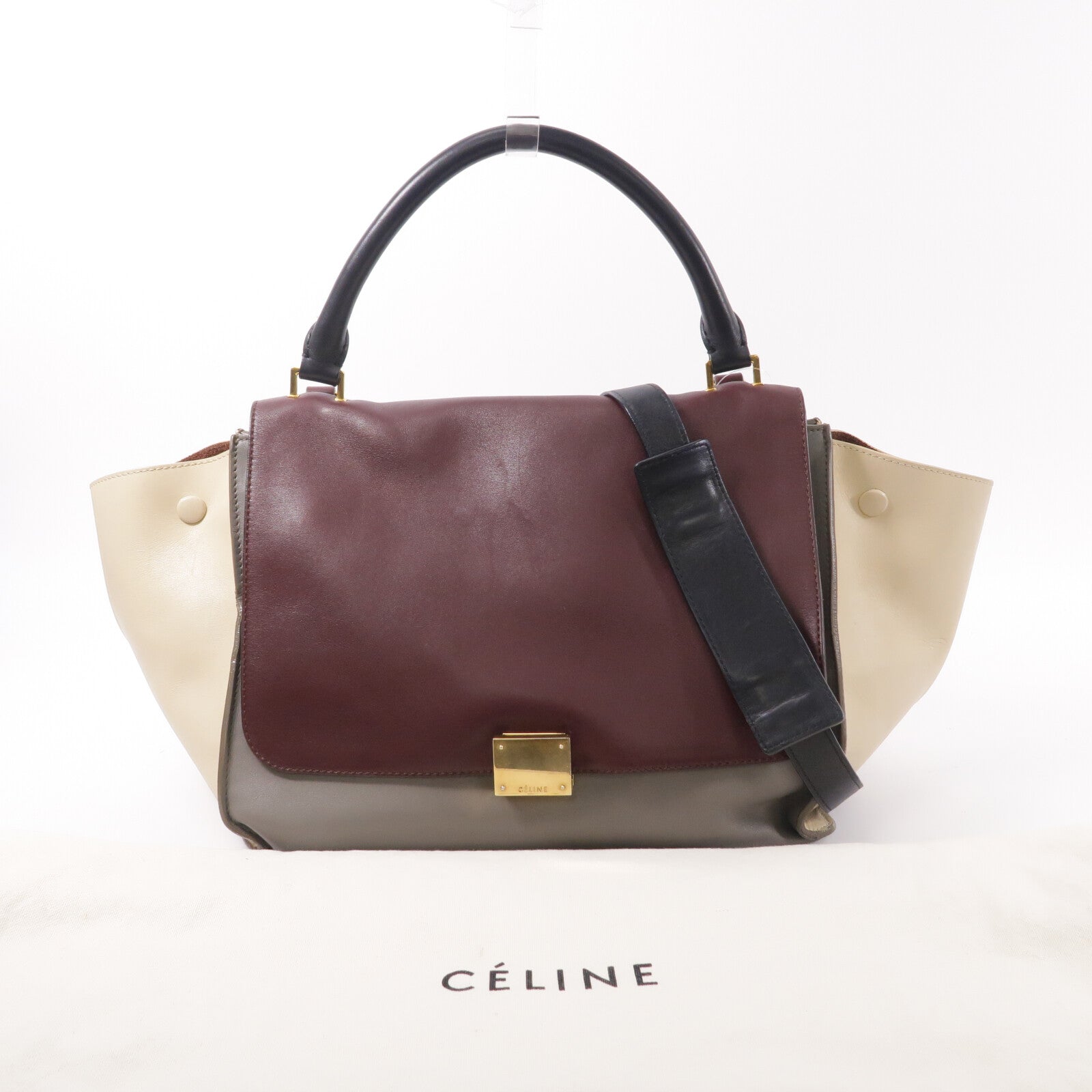 CELINE 牛皮皮革2 Way Shoulder手挽肩背兩用袋