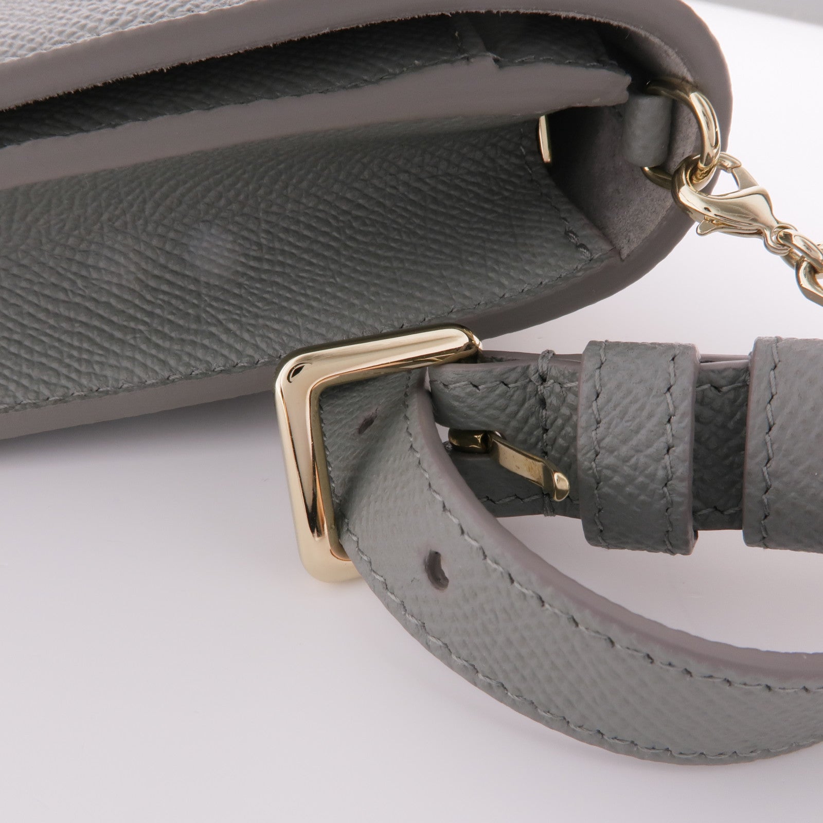 Dior 牛皮皮革Chain Shoulder Bag金扣鏈帶肩背袋