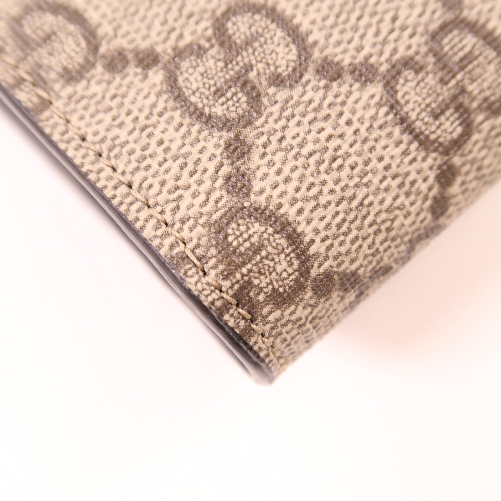 GUCCI 塗層帆布Long Wallet金扣長錢包