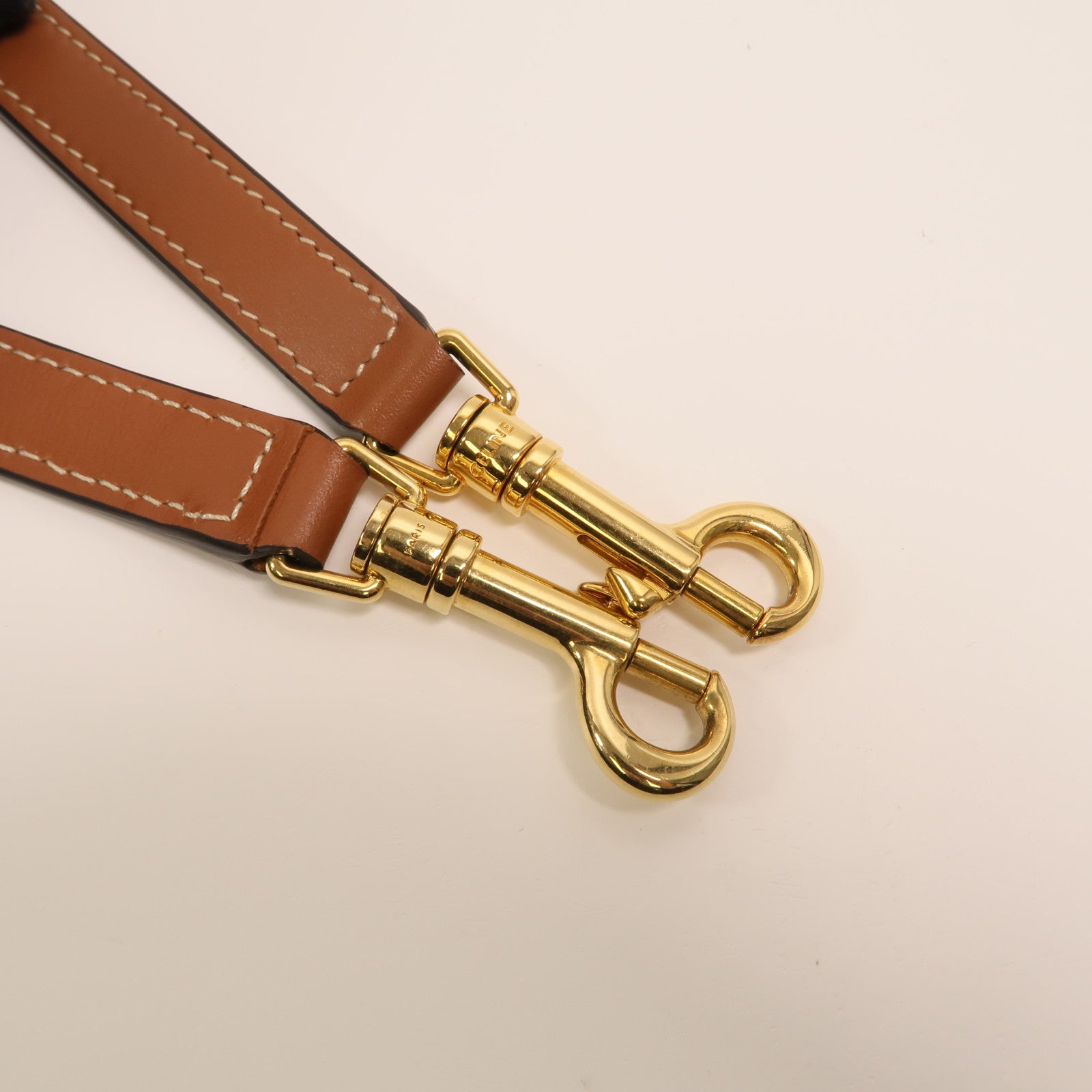 CELINE 塗層帆布Shoulder Bag金扣手挽肩背兩用袋