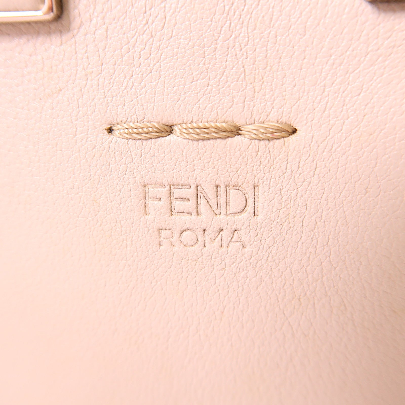 FENDI SHW Handbag 8BH279 Calfskin Leather Grey