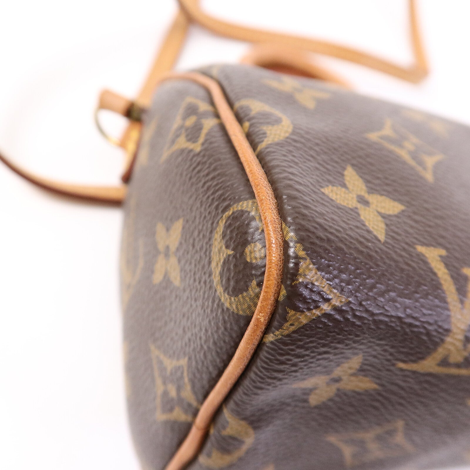 LOUIS VUITTON Monogram Nano Speedy手挽肩背兩用袋棕色