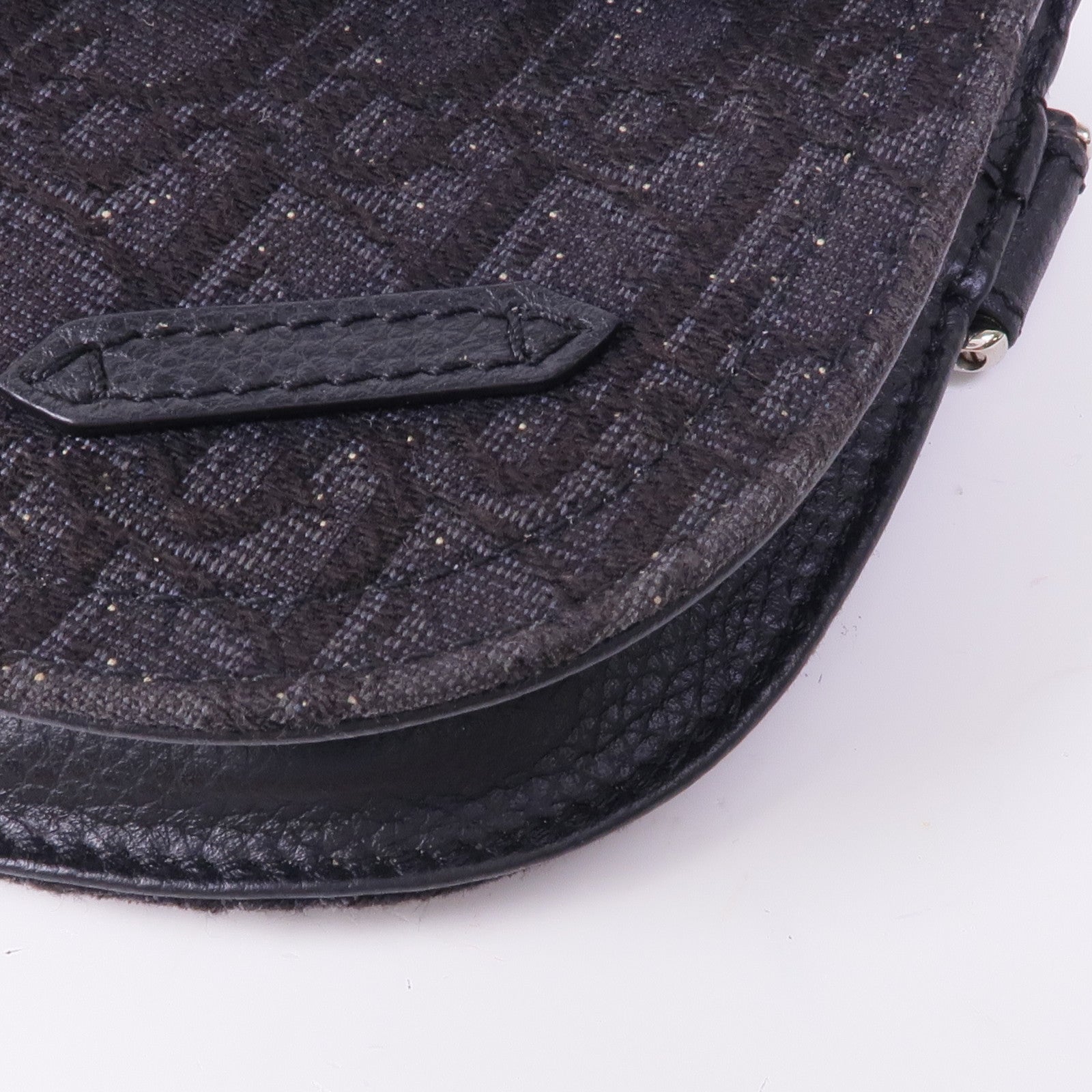 Dior 帆布/皮革Saddle Bag肩背袋