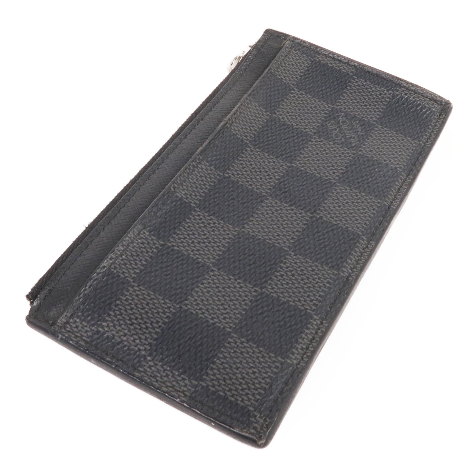 LOUIS VUITTON Damier Graphite Coin Card Holder銀扣零錢包/卡片套