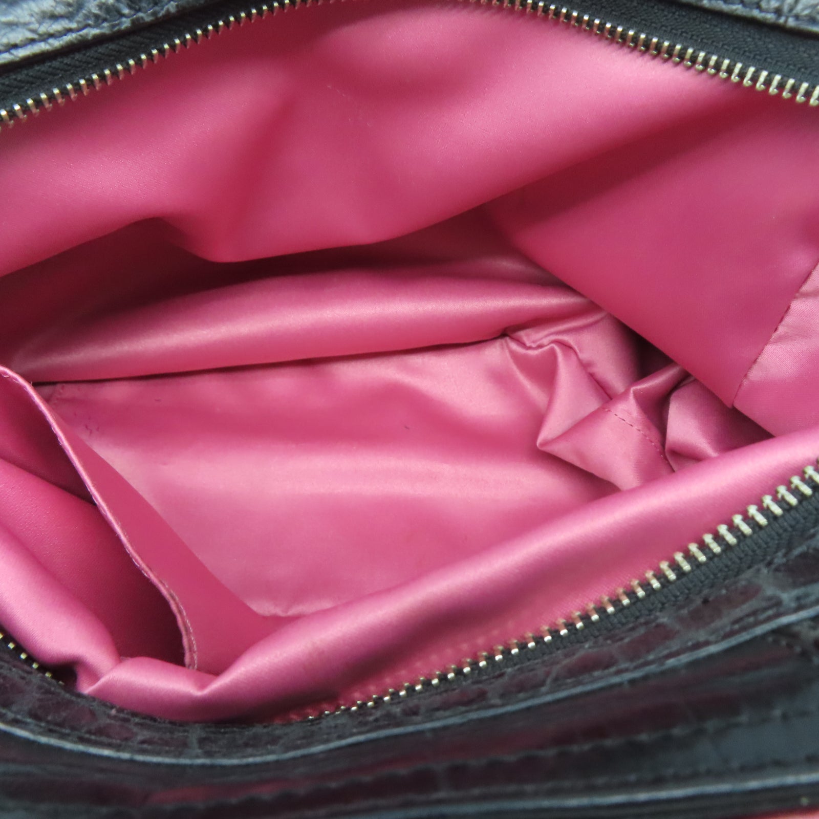 COACH 【激減優惠】牛皮皮革Shoulder Bag銀扣肩背袋黑色