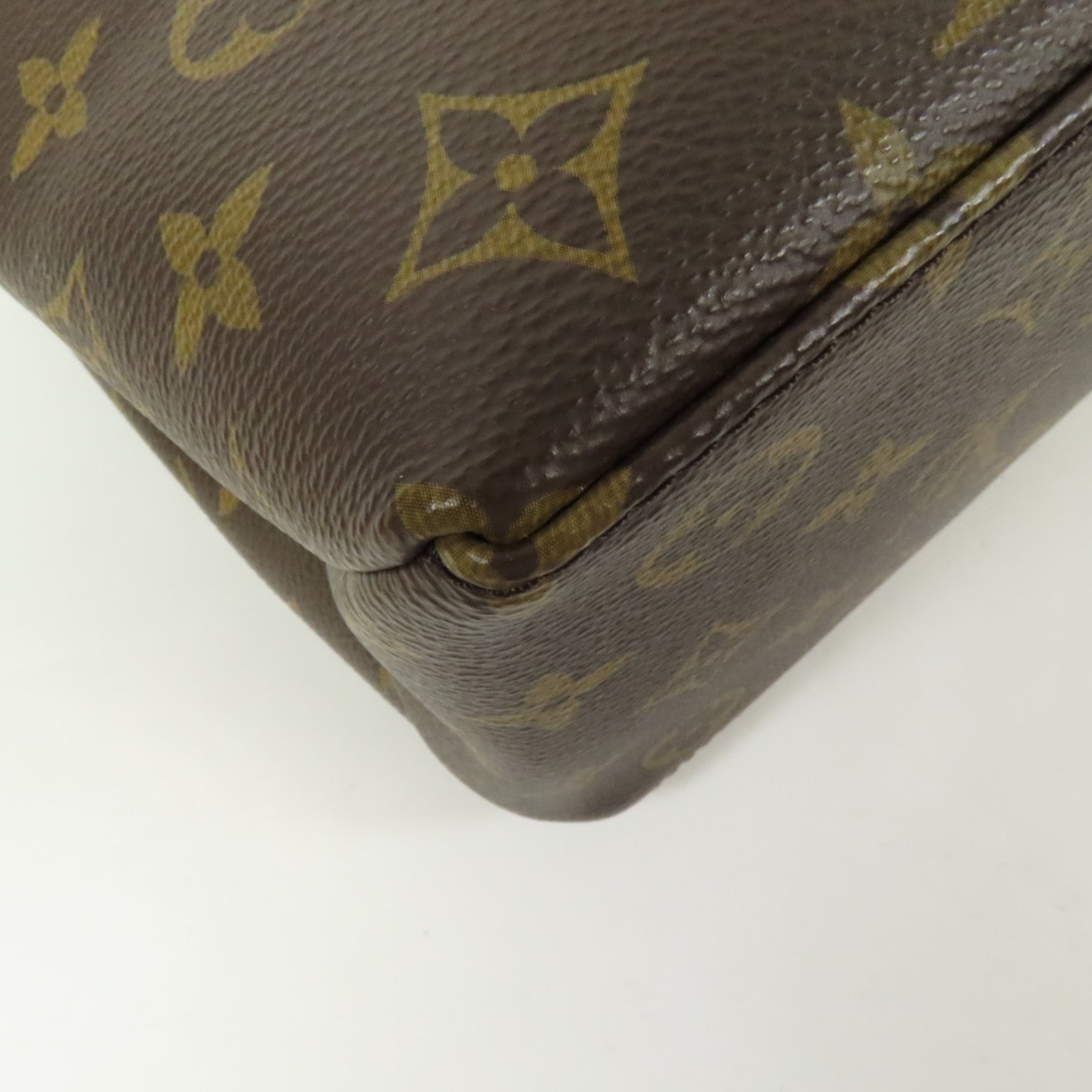 LOUIS VUITTON Monogram Petit Palais金扣手挽肩背兩用袋棕色