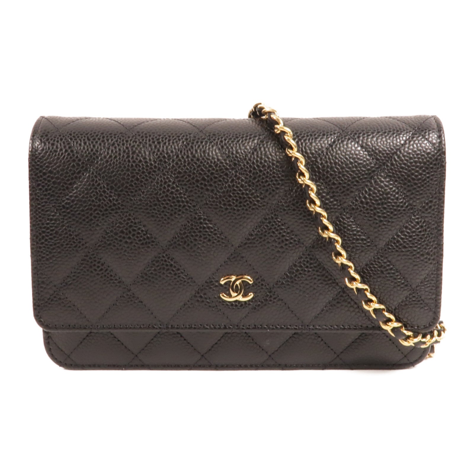 CHANEL 牛皮皮革WOC Wallet On Chain鏈帶肩背袋