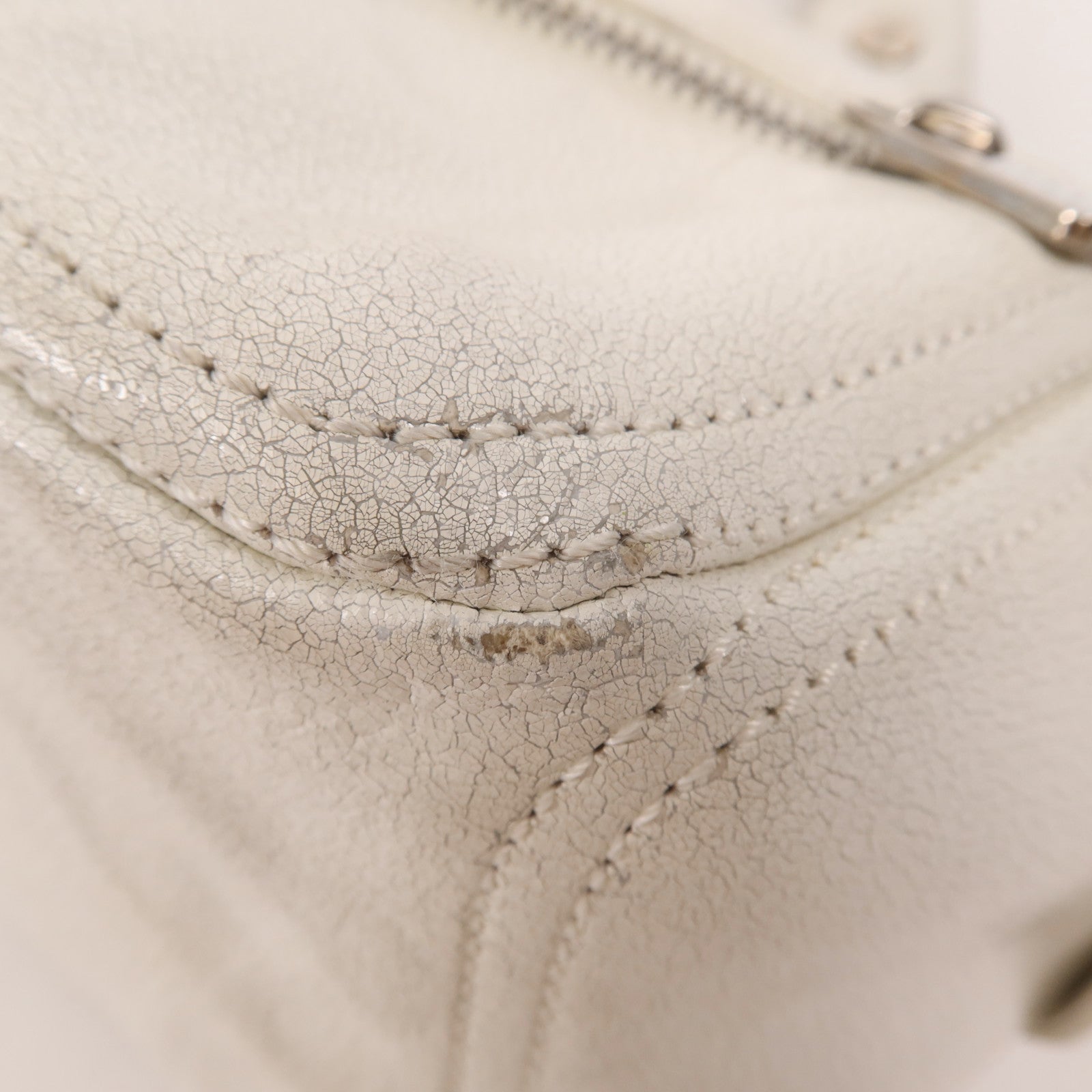 CELINE 牛皮皮革Boogie銀扣手挽袋