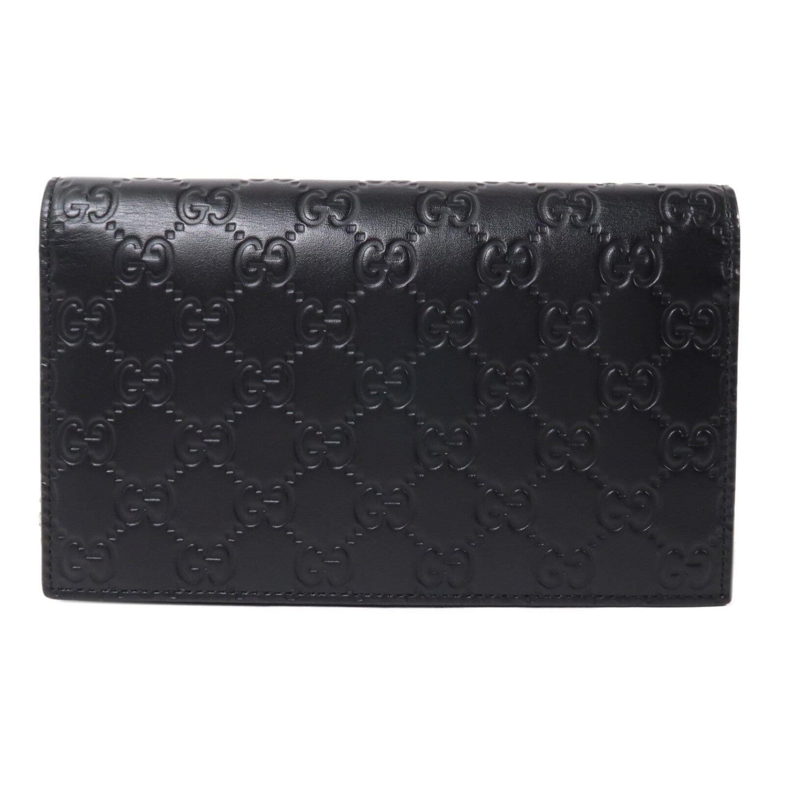 GUCCI 牛皮皮革Guccissima Chain Wallet鏈帶肩背袋