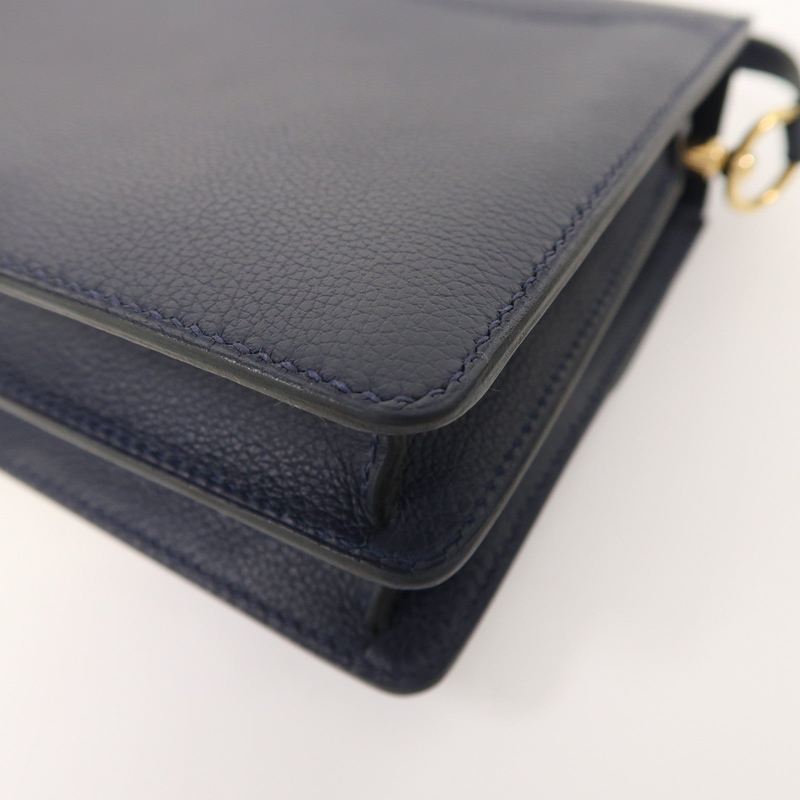 HERMES 【激減優惠】Evercolor皮革Mini Roulis金扣肩背袋夜空深藍色