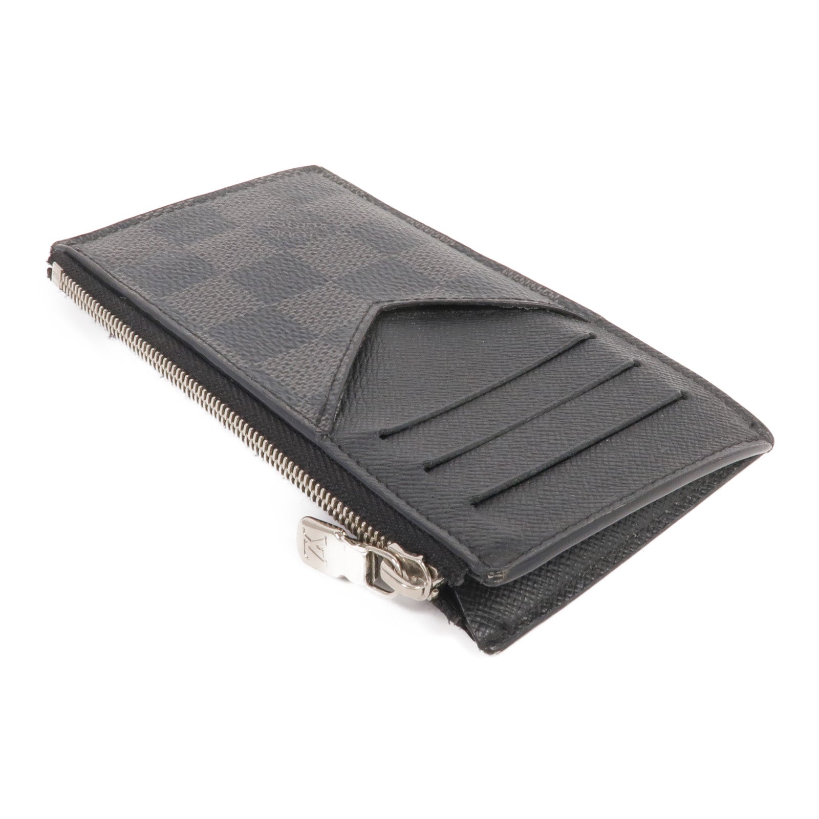 LOUIS VUITTON Damier Graphite Coin Card Holder銀扣零錢包/卡片套