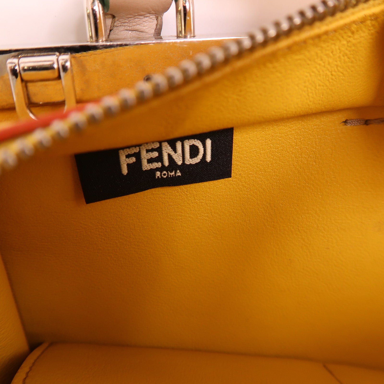 FENDI SHW Handbag 8BH279 Calfskin Leather Grey