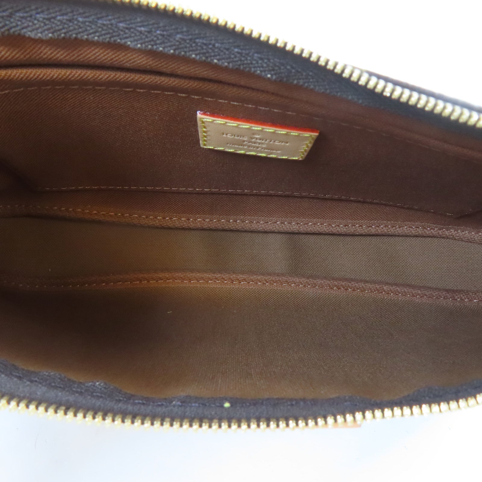 LOUIS VUITTON Monogram Multi Pochette Accessories金扣肩背袋啡色