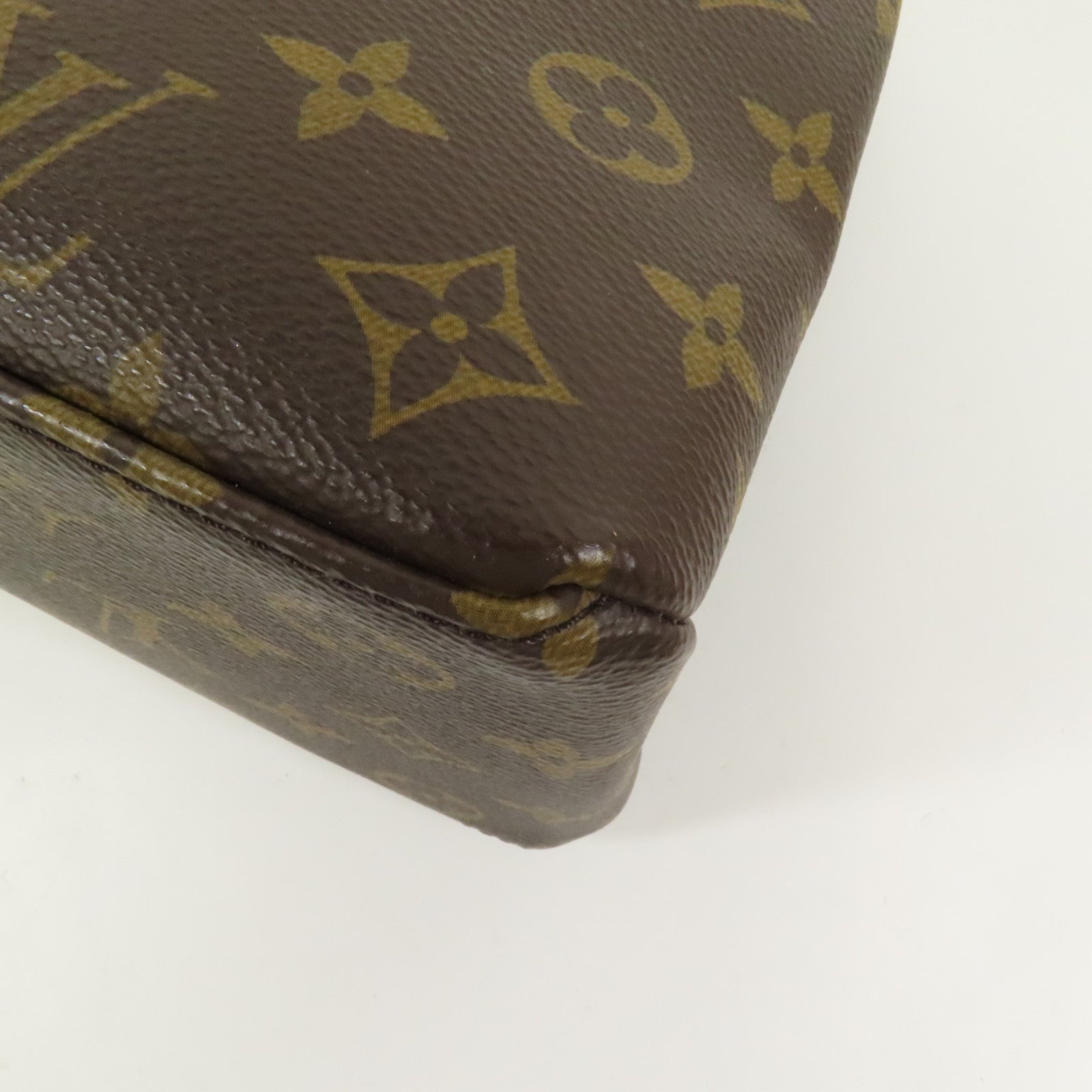 LOUIS VUITTON Monogram Petit Palais金扣手挽肩背兩用袋棕色