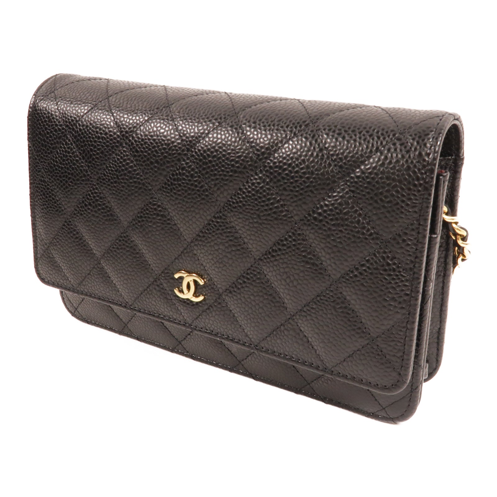CHANEL 牛皮皮革WOC Wallet On Chain鏈帶肩背袋