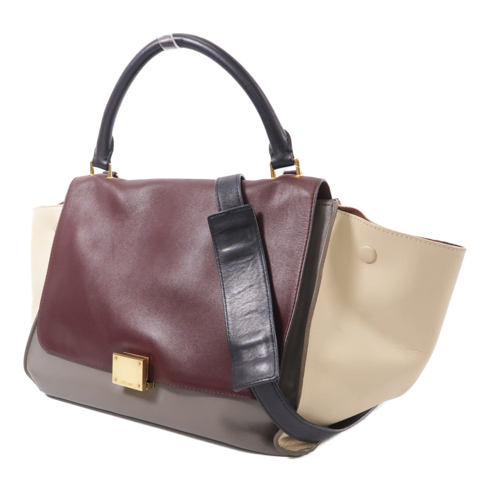 CELINE 牛皮皮革2 Way Shoulder手挽肩背兩用袋