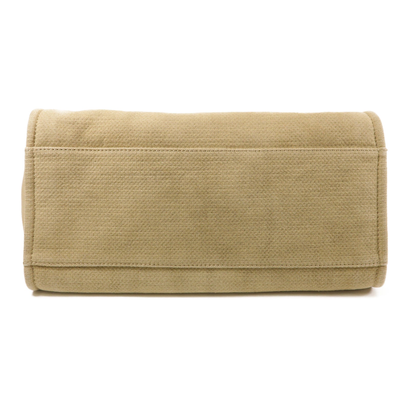 CHANEL 帆布Deauville Tote銀扣鏈帶手挽肩背兩用袋