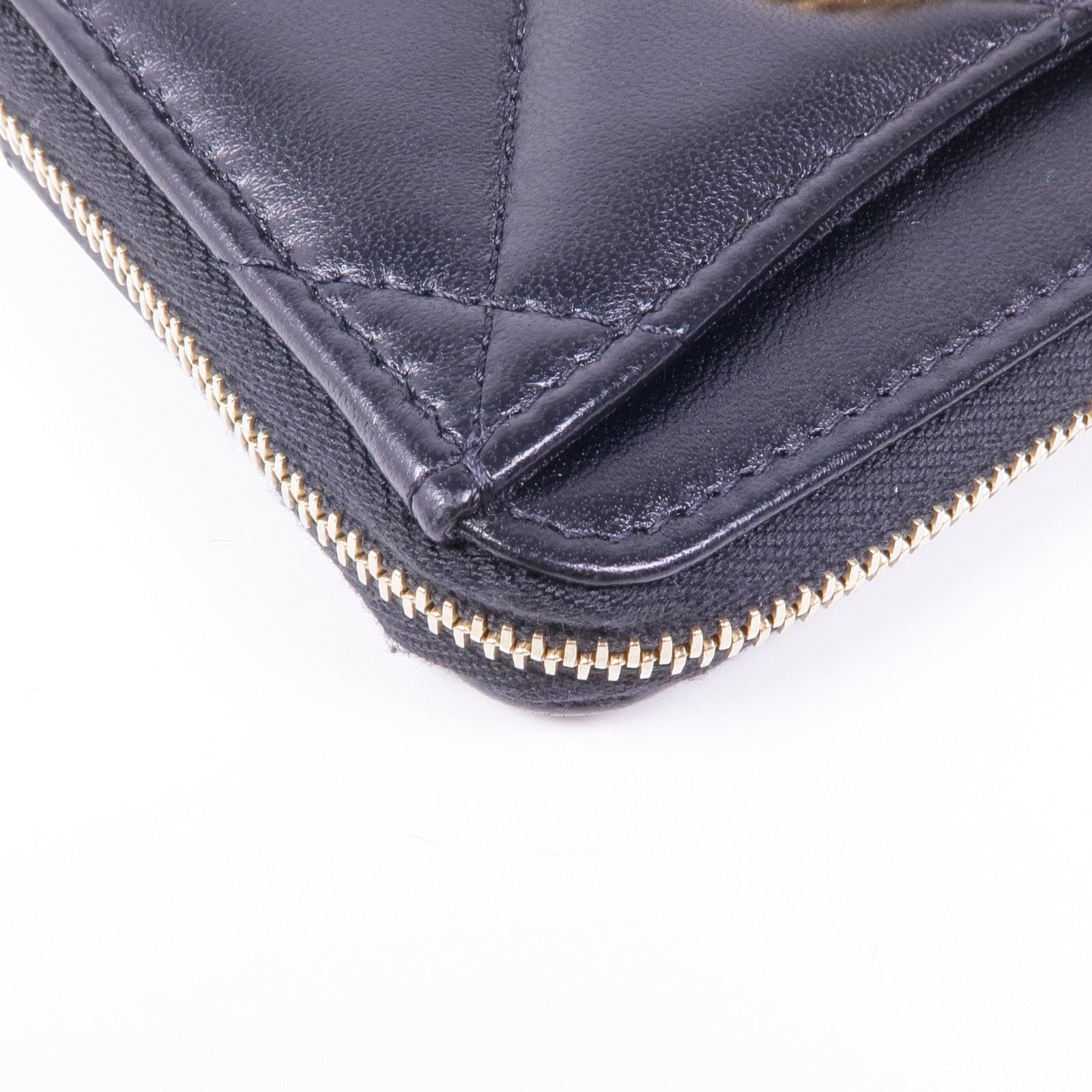 CHANEL 羊皮皮革C19 Card Case金扣卡片套