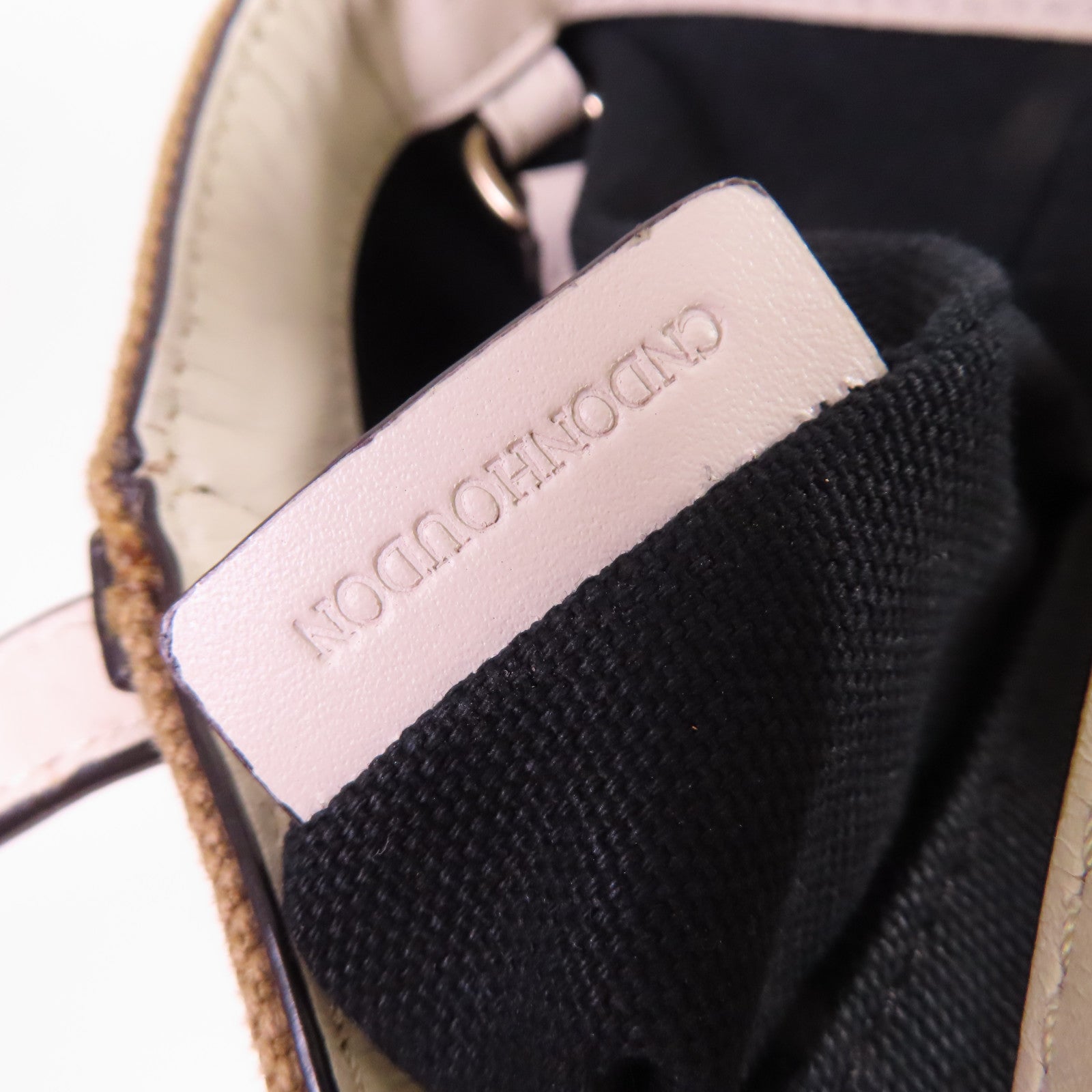 BURBERRY 帆布Hand Bag銀扣手挽袋啡色/白色
